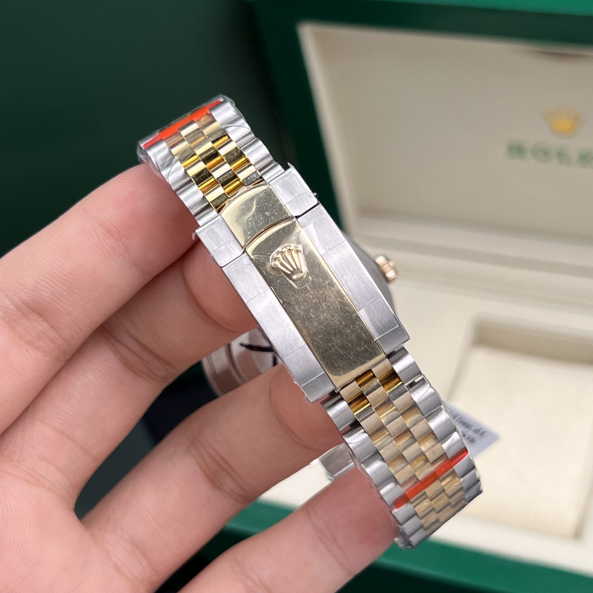 Rolex Replica Watch DateJust Gold Wrapped Mother Of Pearl Dial GM Factory 41mm - Top club
