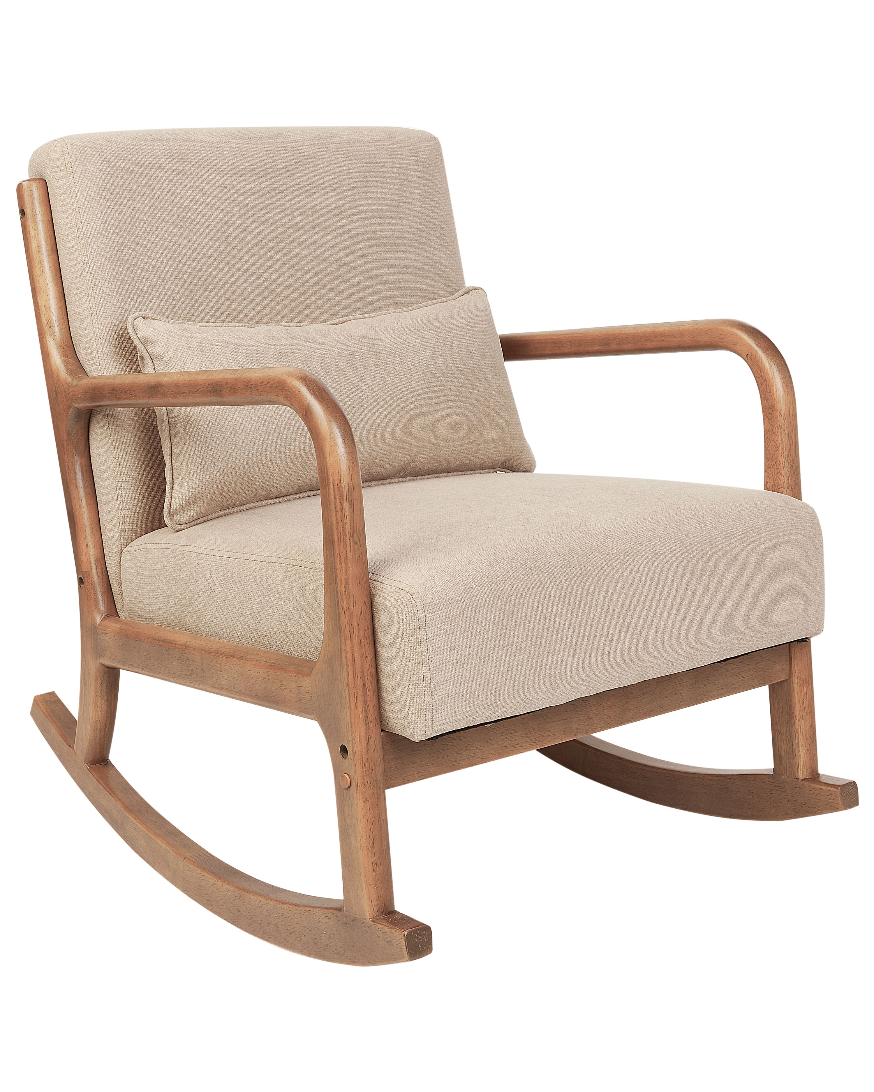 Rocking Chair SKOVDE Fabric Beige