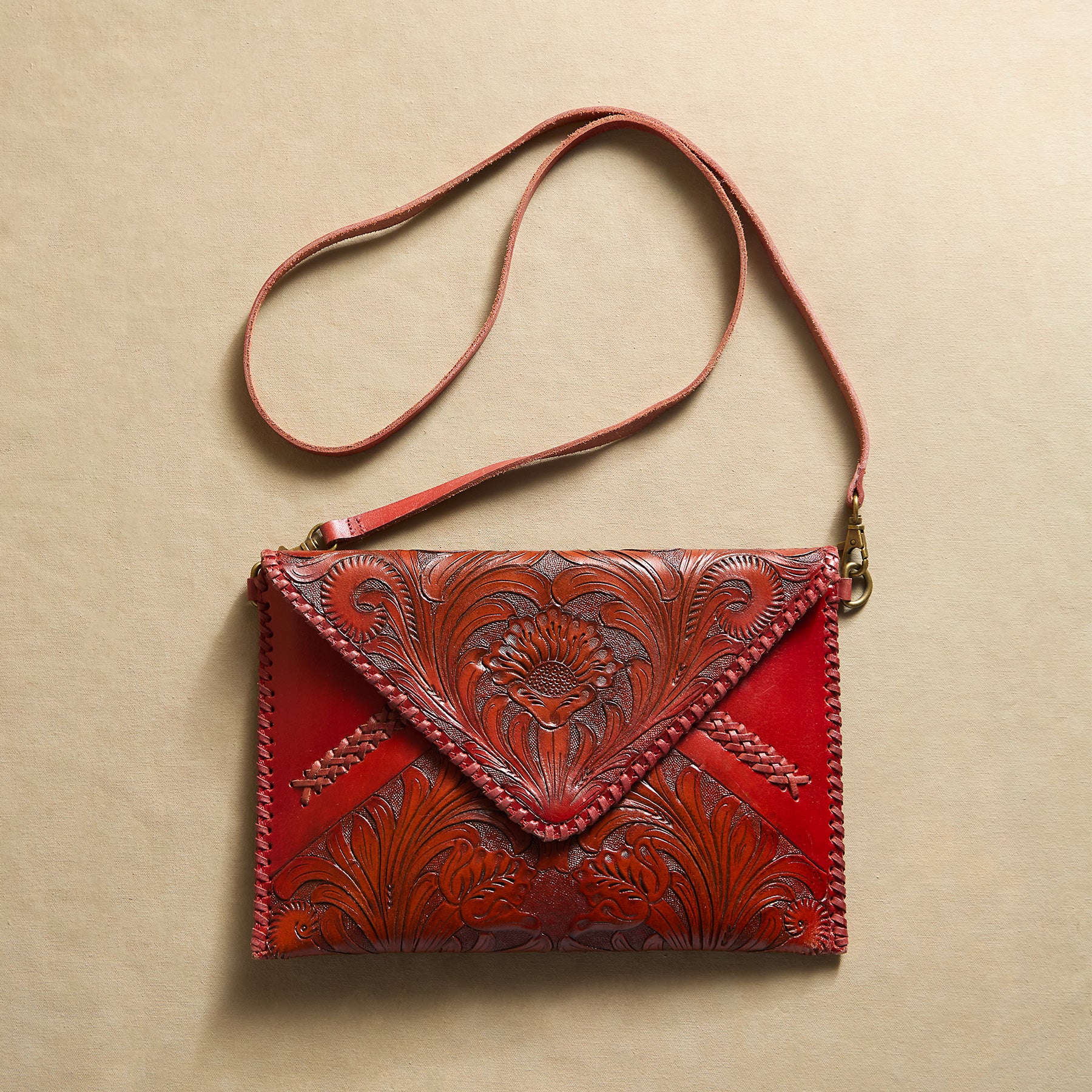 Shasta Tooled Clutch - Sundance Clothing
