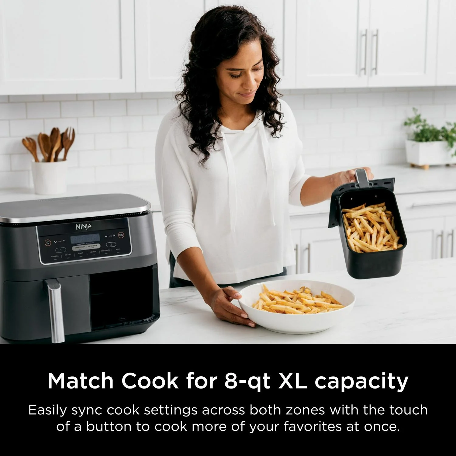 Ninja Foodi 6-in-1 8-quart 2-basket Air Fryer with DualZone Technology - Image 4