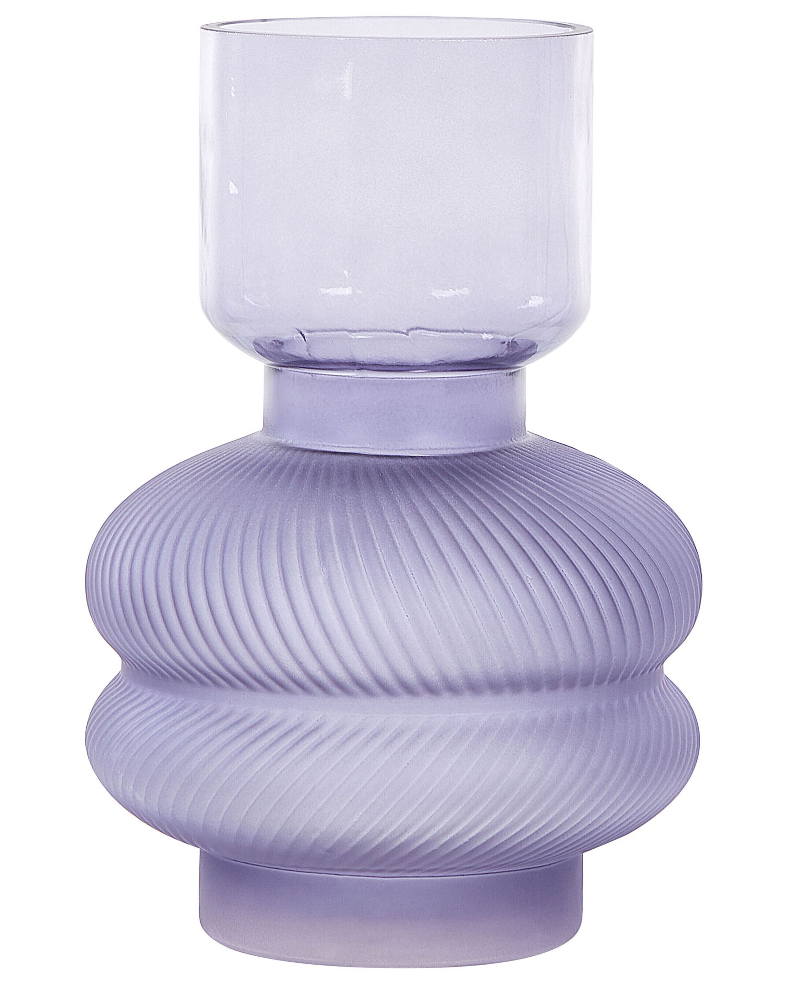 Flower Vase RODIA Glass 24 cm Violet