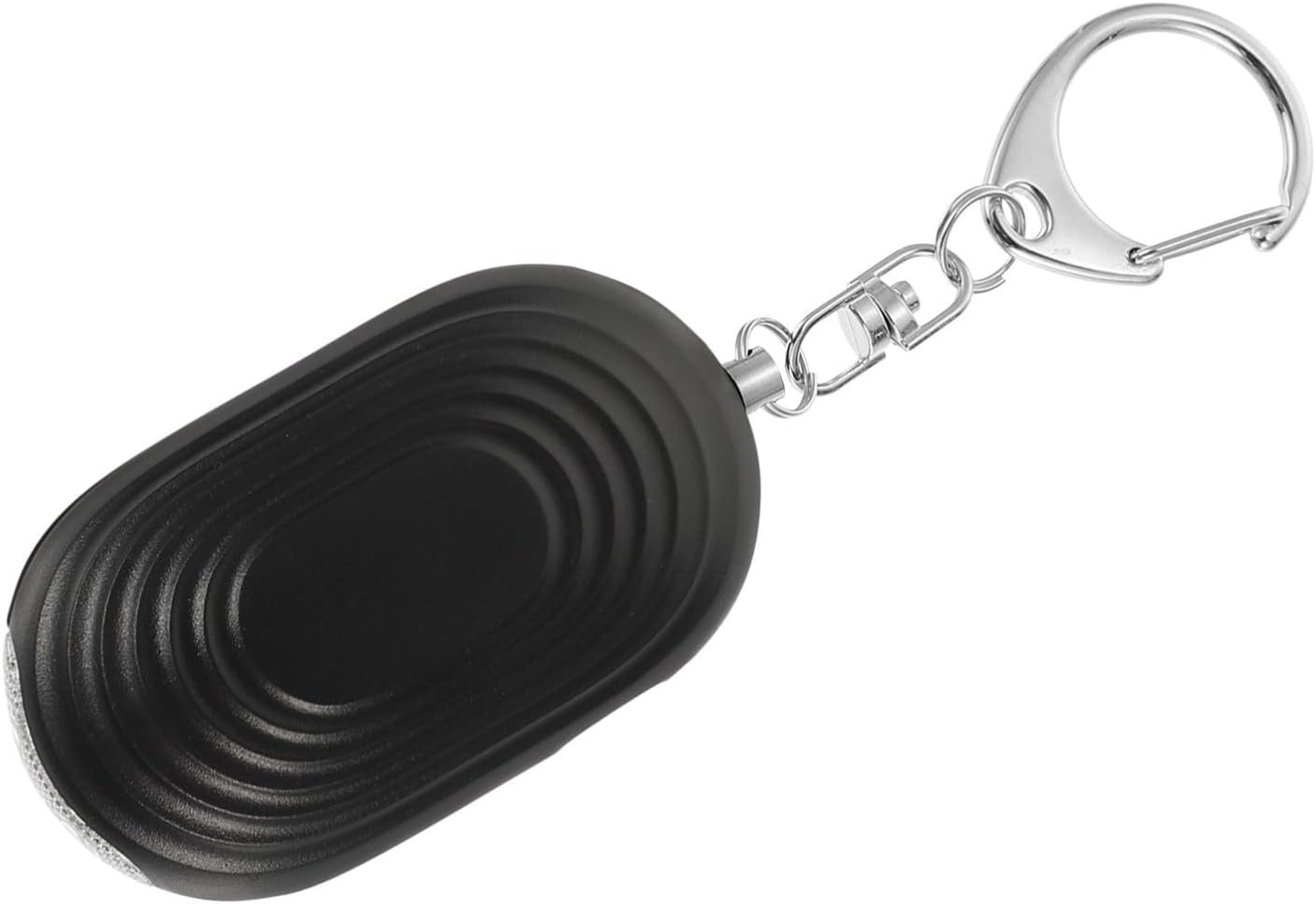 Personal Alarm Keychain with LED Light for Emergency Security Black Outdoor Sound Alarm
