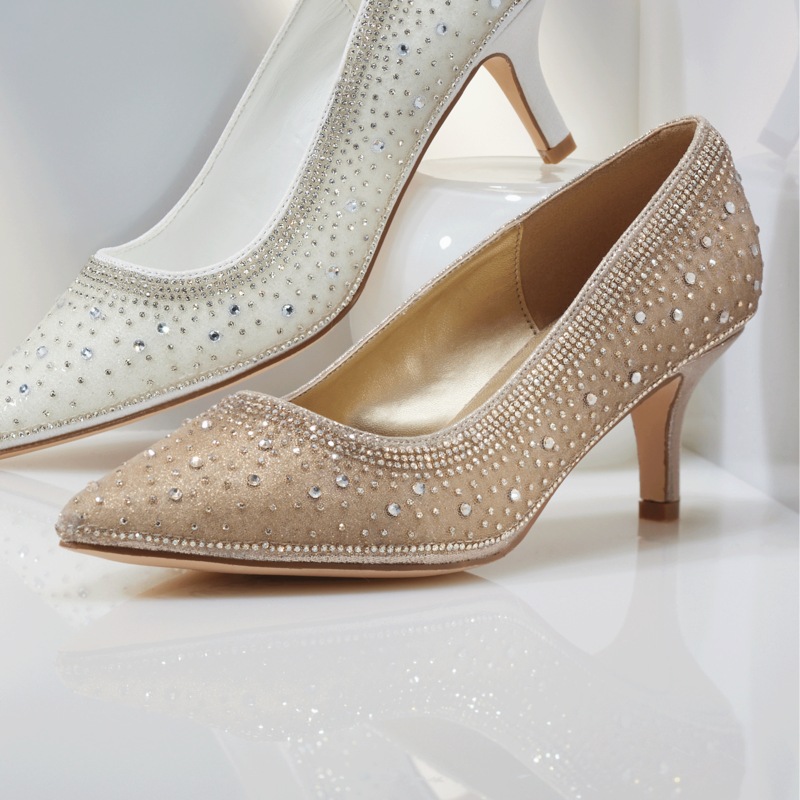 Sugared Rhinestone Pump - MIDNIGHT VELVET CATALOG
