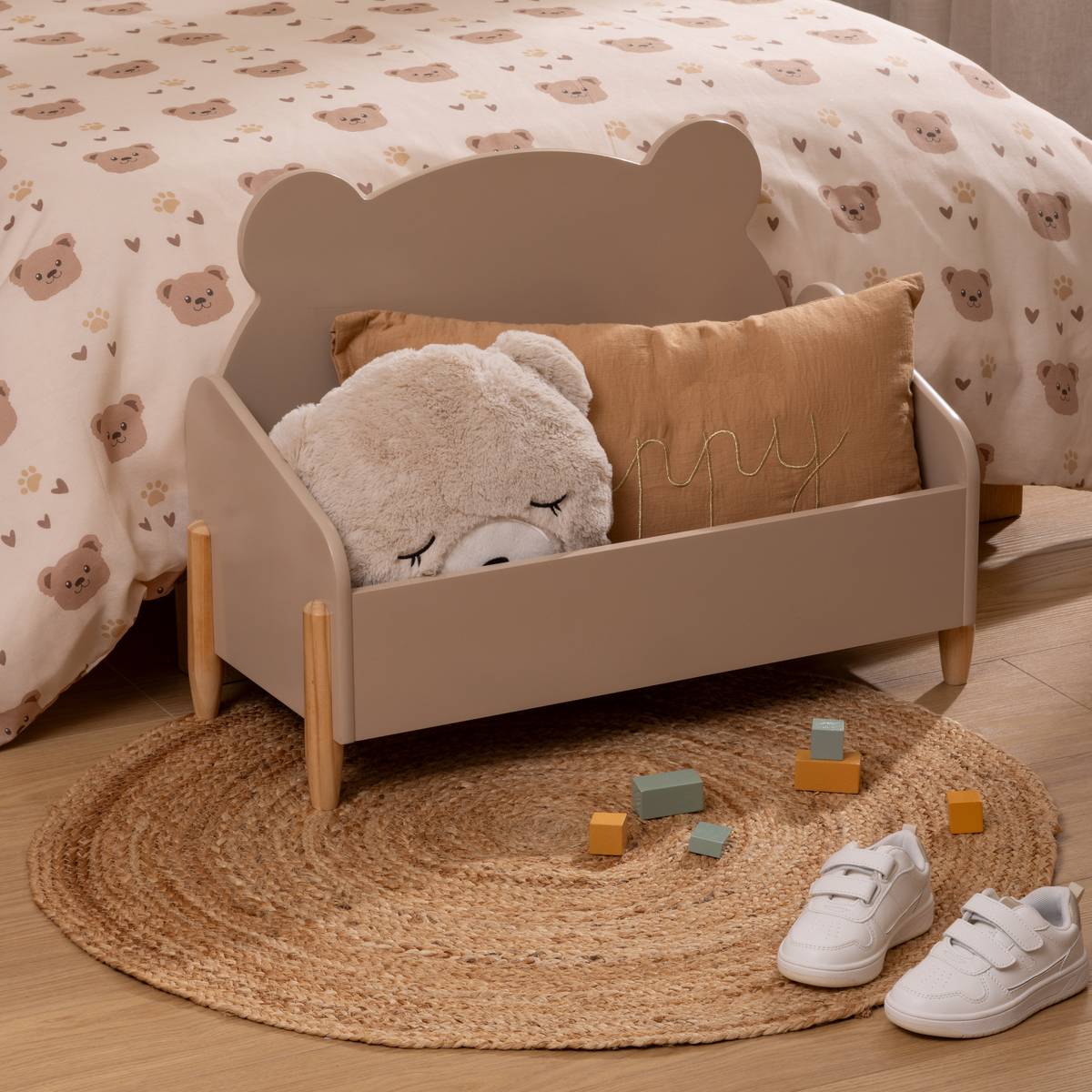 Children's Chest "Gentle Bear" Beige, 61x44.2 cm