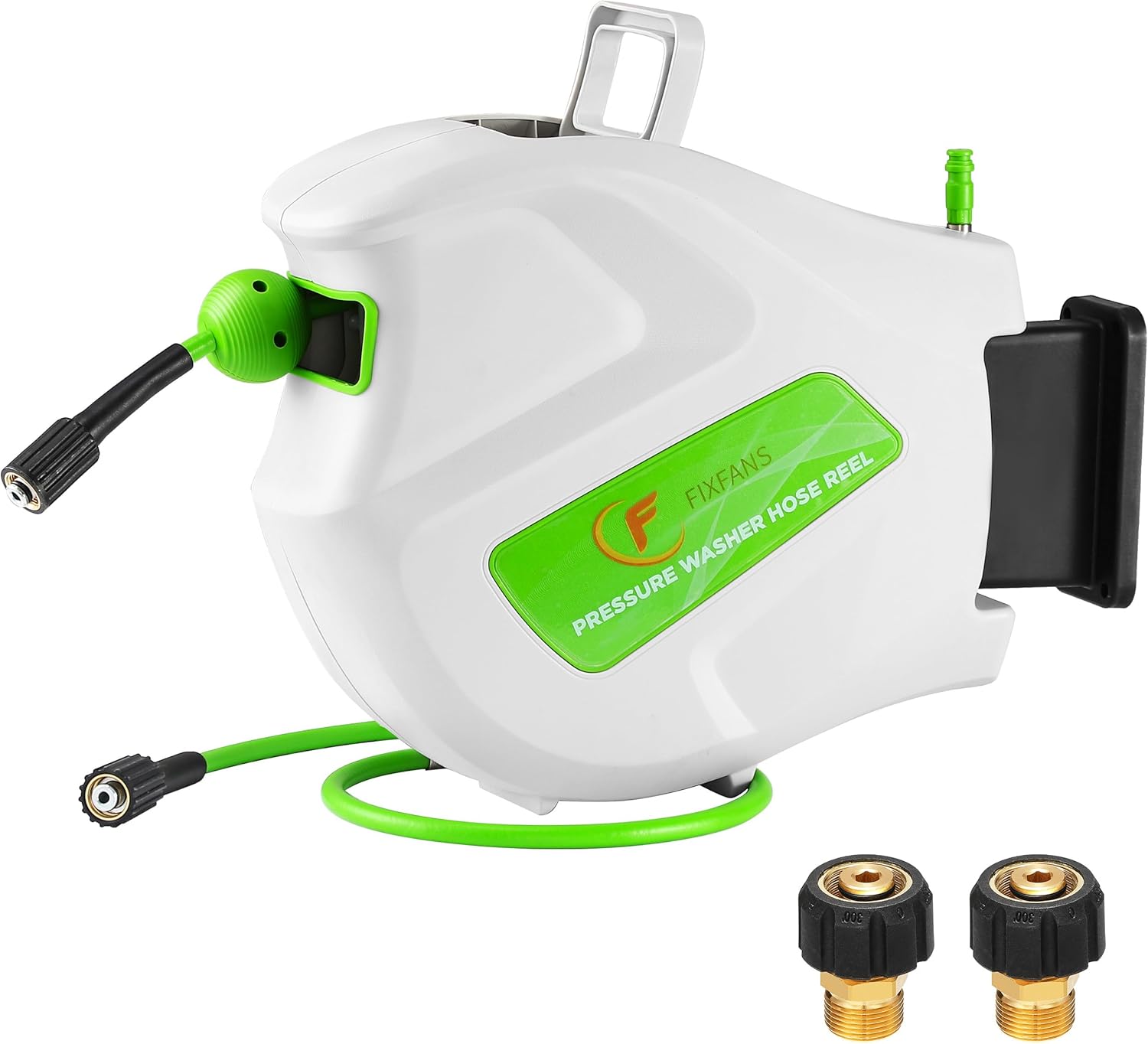 FIXFANS Pressure Washer Hose Reel with Hose, 1/4