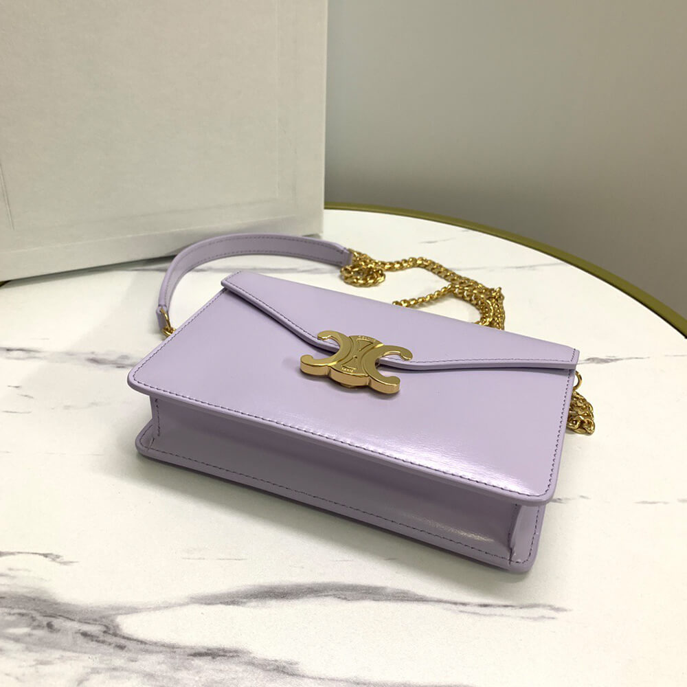 Celine Wallet On Chain Margo In Shiny Calfskin Bag1:1High-quality replica
