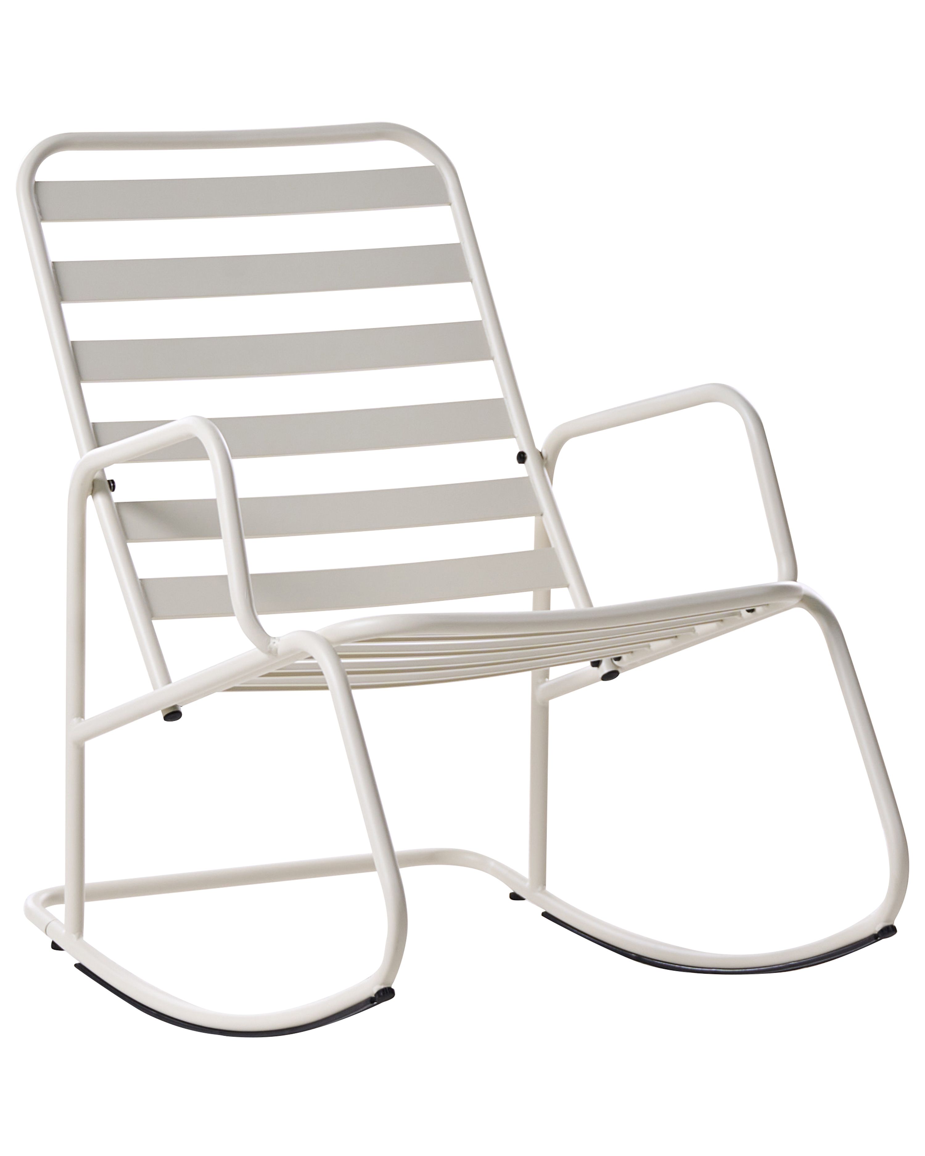 Garden Rocking Chair TURI Metal Off-White