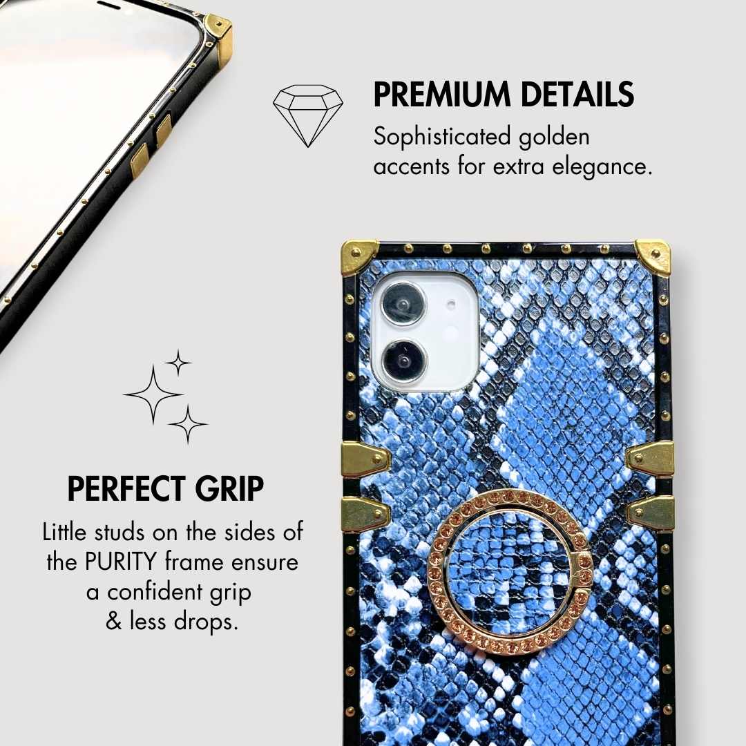 Samsung Case with Ring Blue Rattlesnake - Wholesale & Influencer