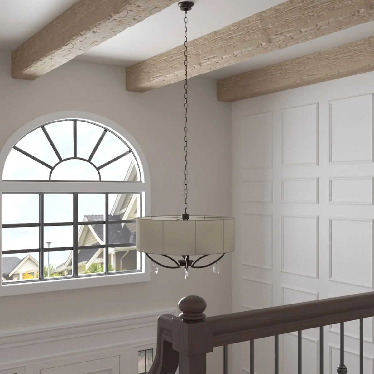 Ekena Millwork 3 1/2"W x 3 1/2"H x 120"L 3-Sided (U-Beam) Salvaged Timber HeritageTimber Faux Wood Ceiling Beam, Kona Brown - Image 44