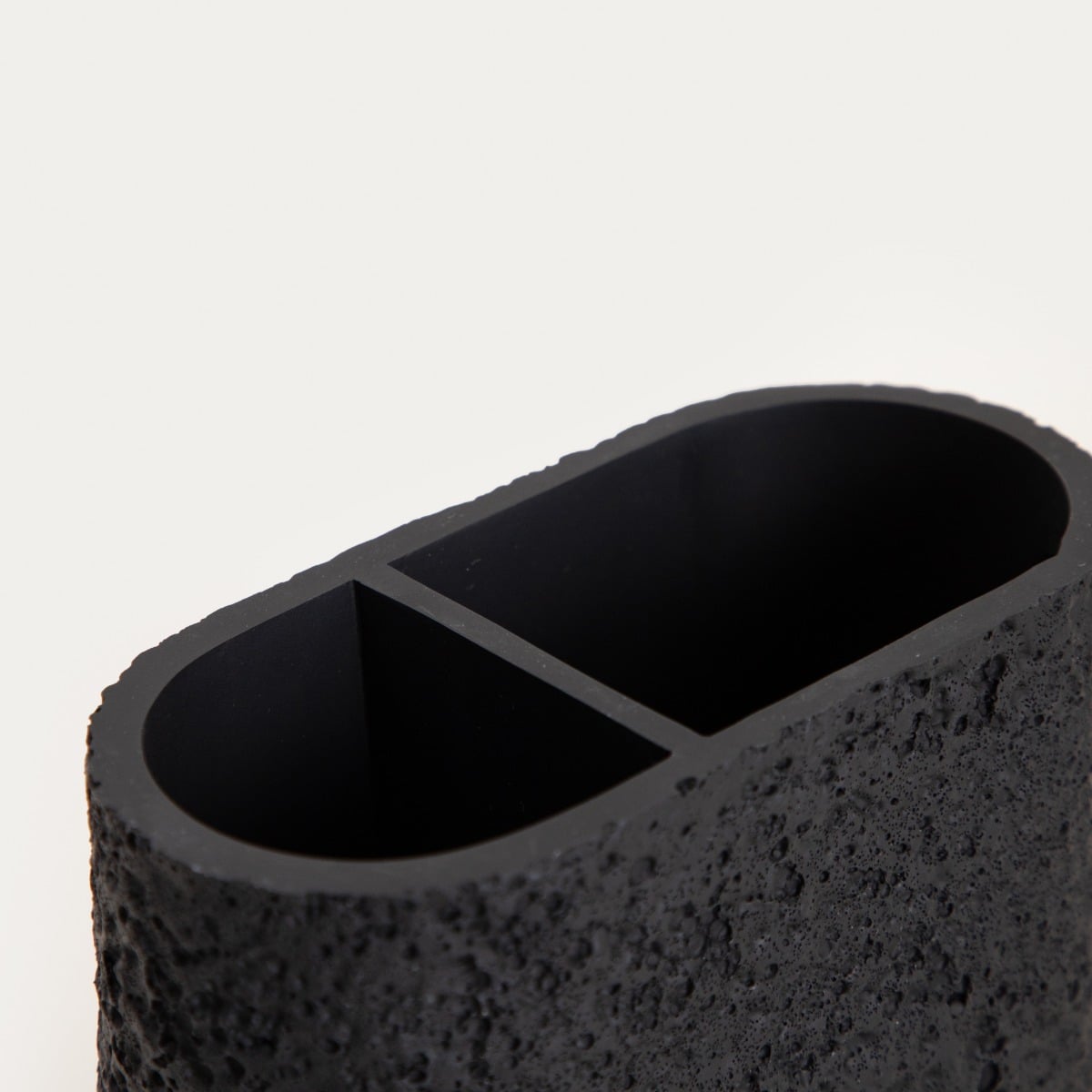 Kubek łazienkowy VOLCANO czarny 13x6,5x10 cm
