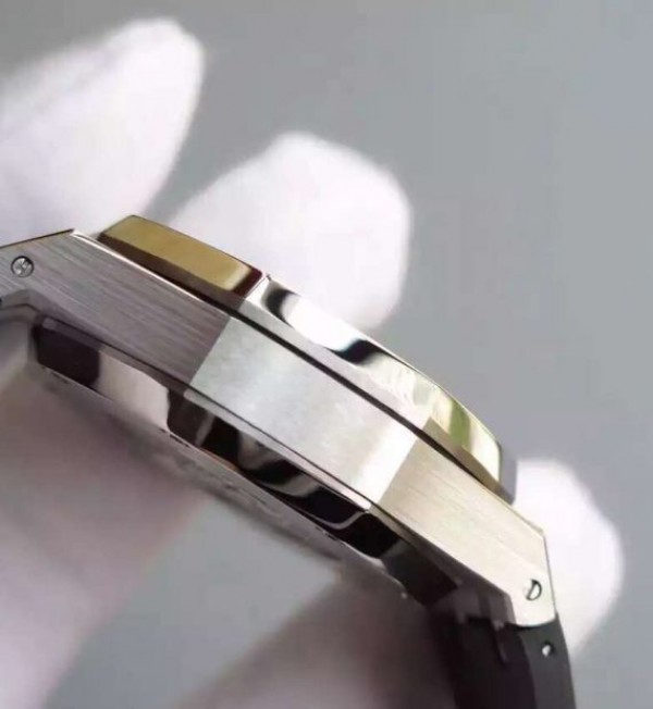 Replica Audemars Piguet Royal Oak Chronograph SS White Dial Rubber Strap A7750 - Top club