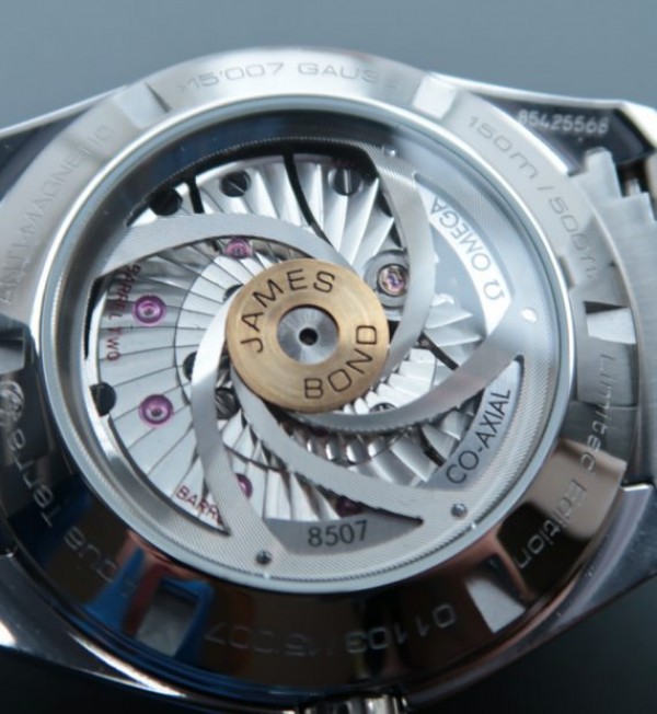 Replica Omega XF Seamaster James Bond Bumble Bee Blue Textured Dial SS Bracelet A8507 - Top club