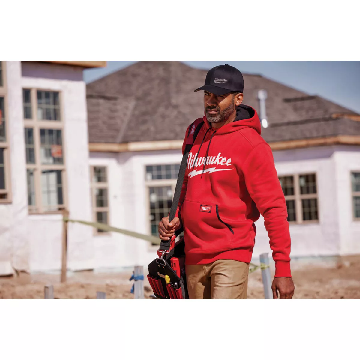 Milwaukee FREEFLEX 2XL Red Midweight Pullover Hooded Sweatshirt