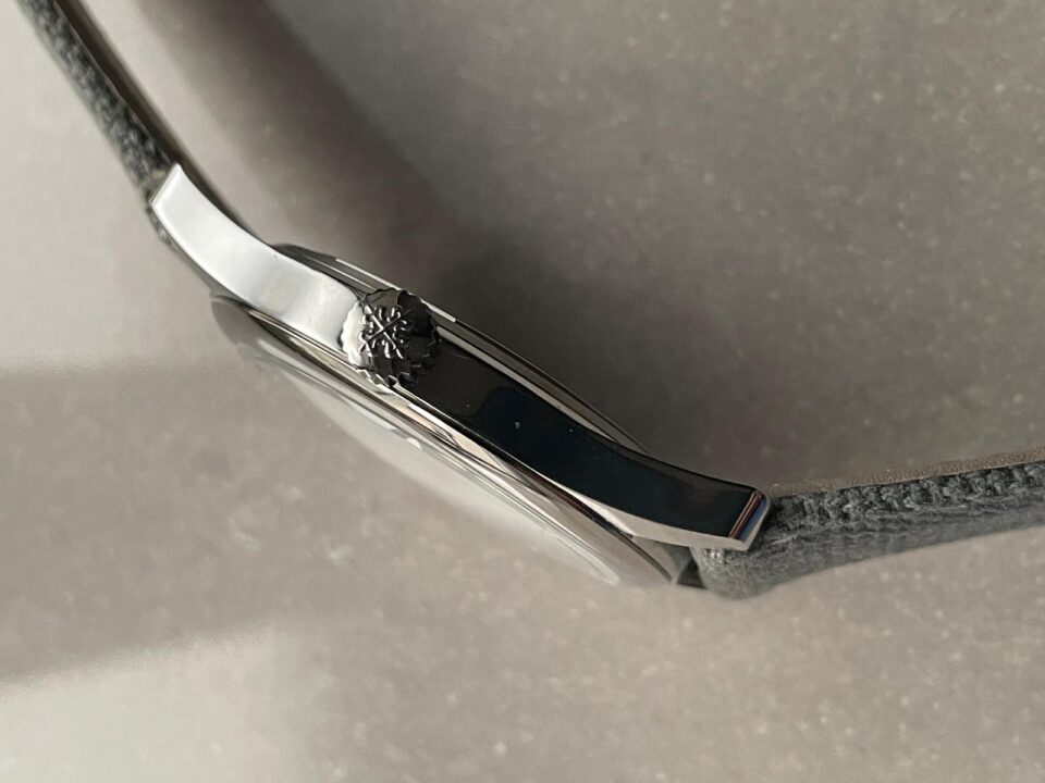 Replica PATEK PHILIPPE Calatrava 6007A-001 SS ZF 1:1 Best Edition Grey Dial on Grey Leather Strap A324CS - Top club