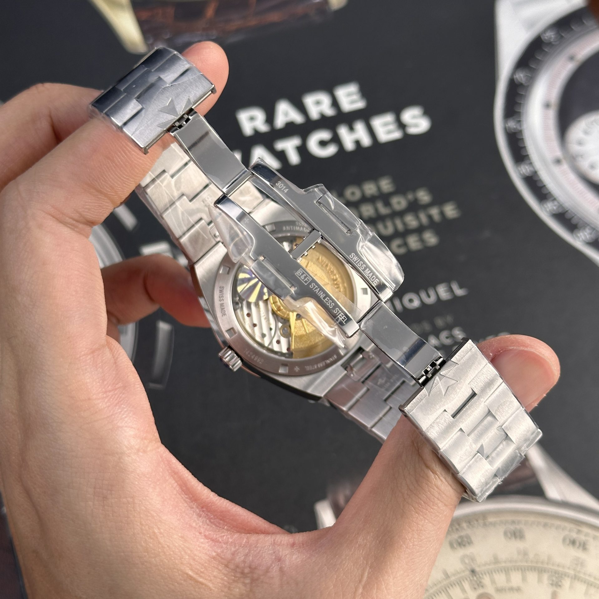 Vacheron Constantin Replica Watch Overseas 4500V Black Dial Metal Wire PPF 41mm - Top club
