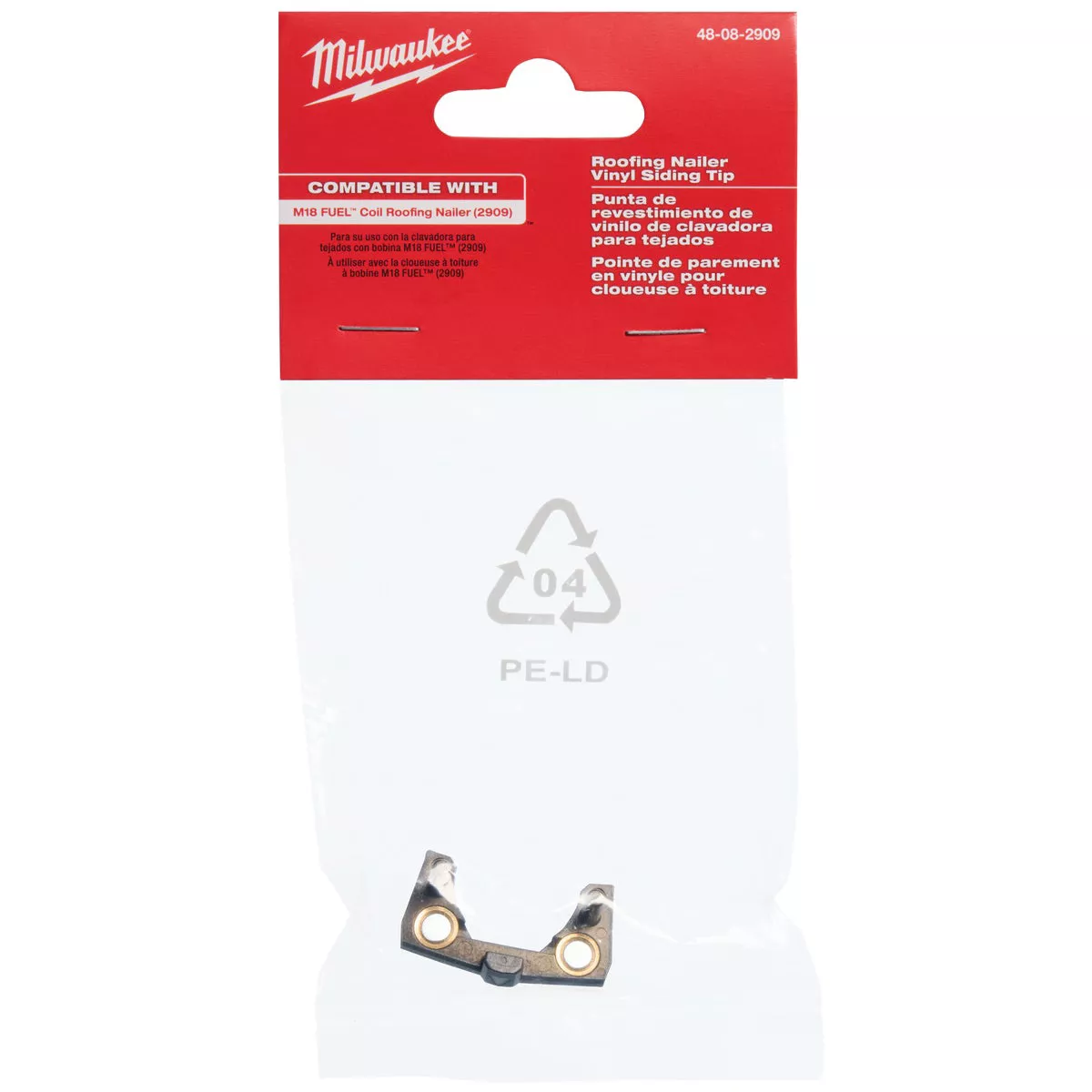 Milwaukee M18 FUEL Coil Roofing Nailer Vinyl Siding Tip