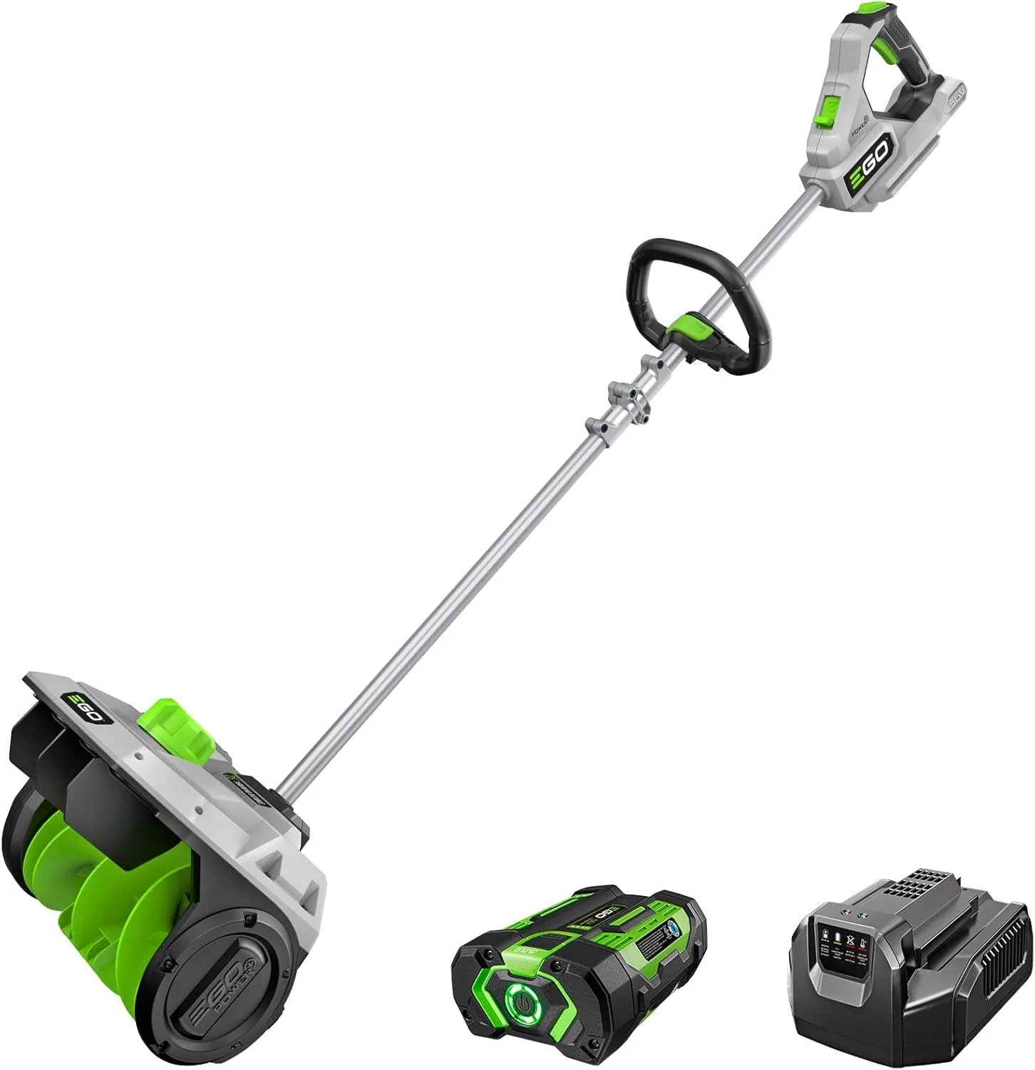 EGO Power+ Cordless Electric Snow Shovel, 12 in, 56V 2.5Ah Battery And Charger - SNS1201 EGO Power+ Cordless Electric Snow Shovel, 12 in, 56V 2.5Ah Battery And Charger - SNS1201