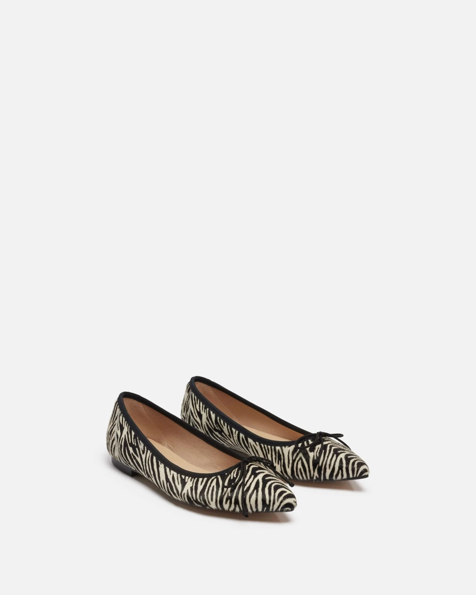 BALLERINES SOLENE/PONY - En cuir pony zèbre