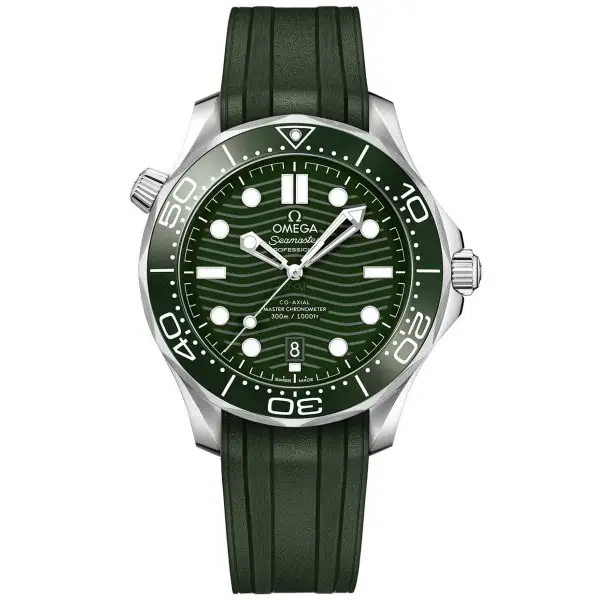 Omega Seamaster Diver 300M Green Replica - Elite Watch Atelier