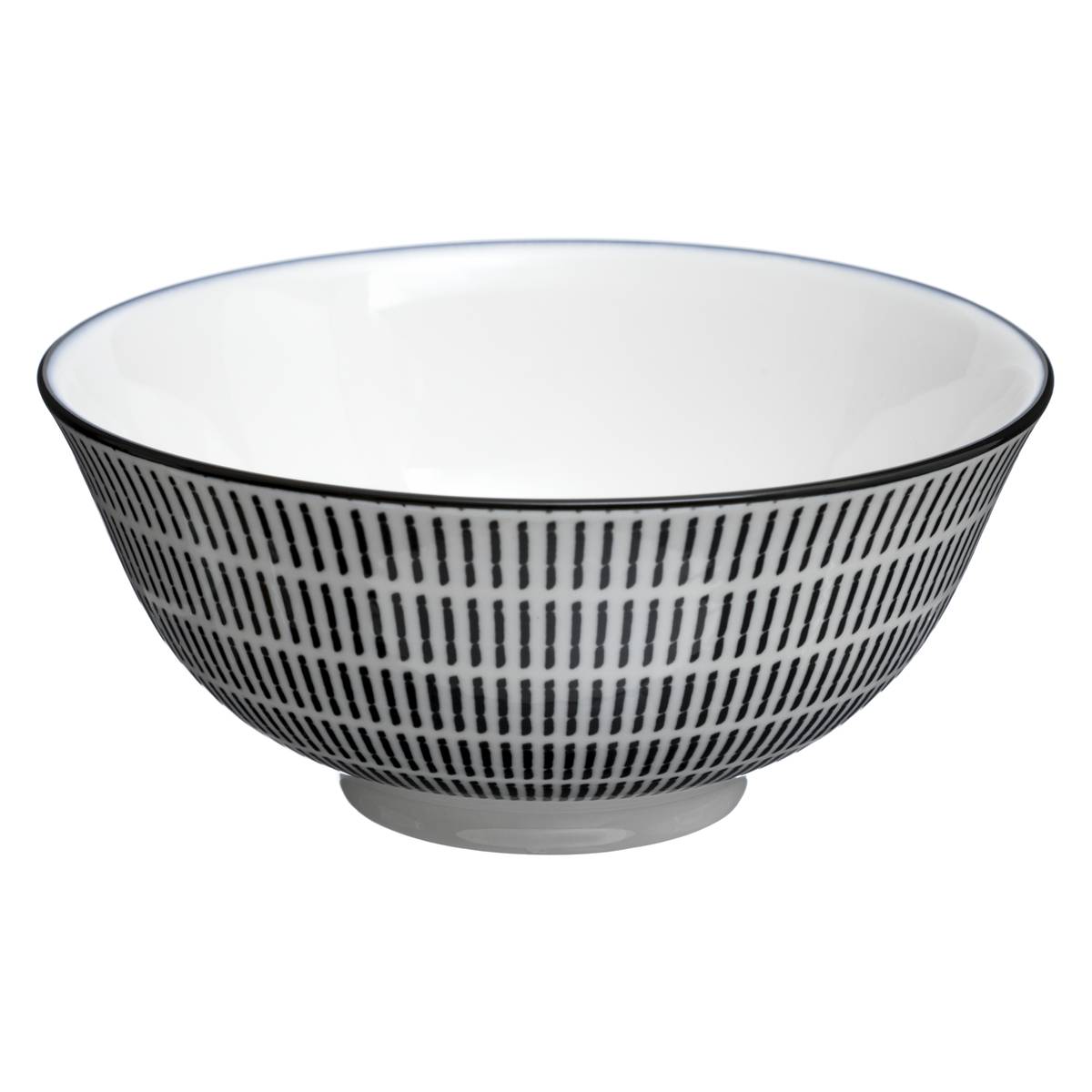 Bowl"Lunis" D.15.4 cm, Black & White