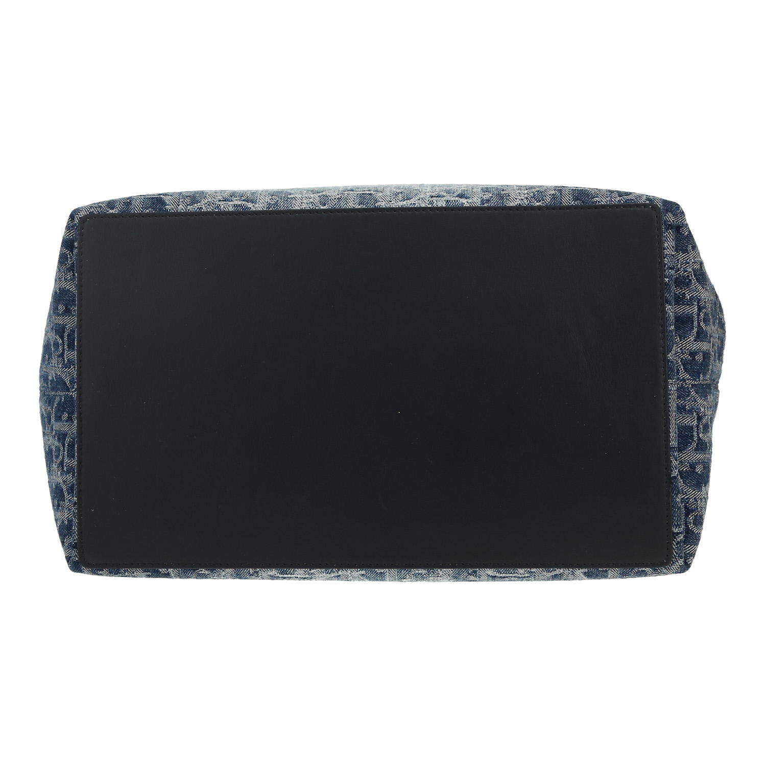 Dior Toujours shopping bag in navy blue Oblique denim canvas and navy blue leather1:1High-quality replica