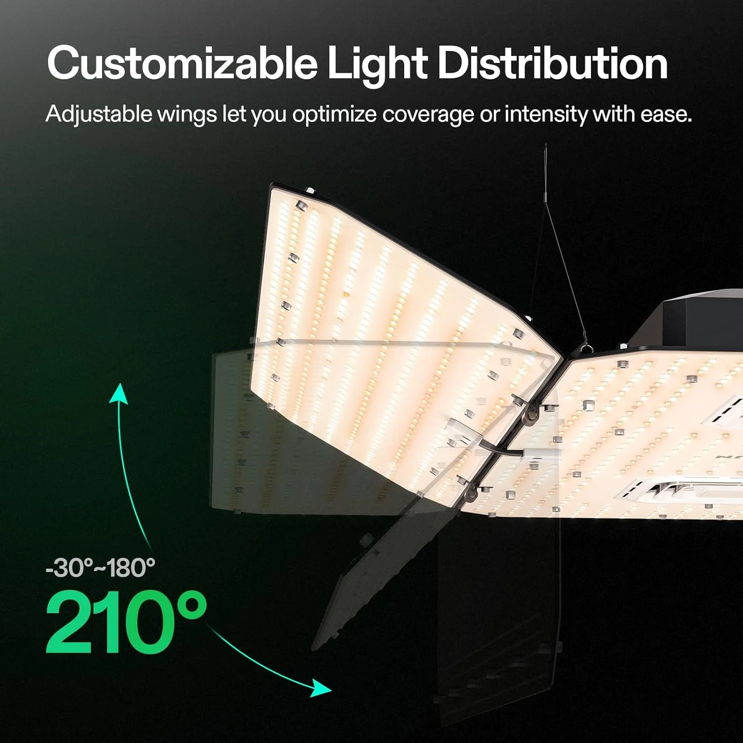 VIVOSUN AeroLight Wing AW400SE LED Grow Light 400W With Integrated Circulation Fan - AW400SE - Image 4 VIVOSUN AeroLight Wing AW400SE LED Grow Light 400W With Integrated Circulation Fan - AW400SE - Image 4