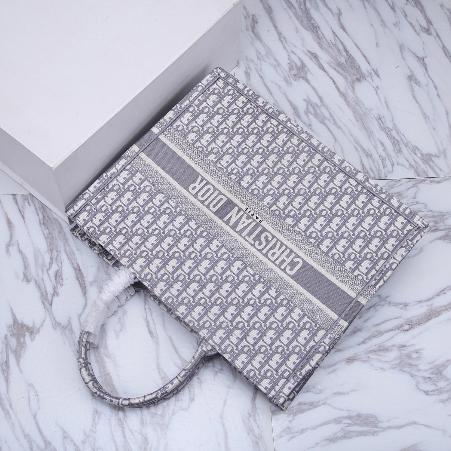 Christian Dior Large Dior Book Tote Gray, For Women, Women’s Handbags 16.5in/42cm CD M1286ZRIW_M9321:1High-quality replica