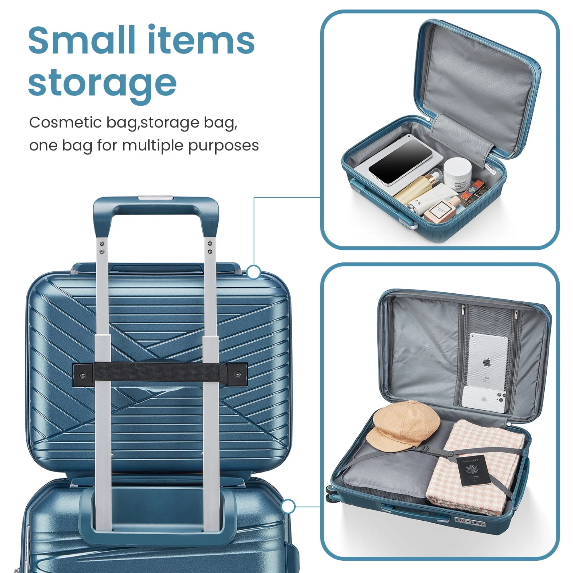Luggage 4 Piece Sets(14/20/24/28), Hard Shell Lightweight TSA Lock Carry on Expandable Suitcase with Spinner Wheels - Image 11