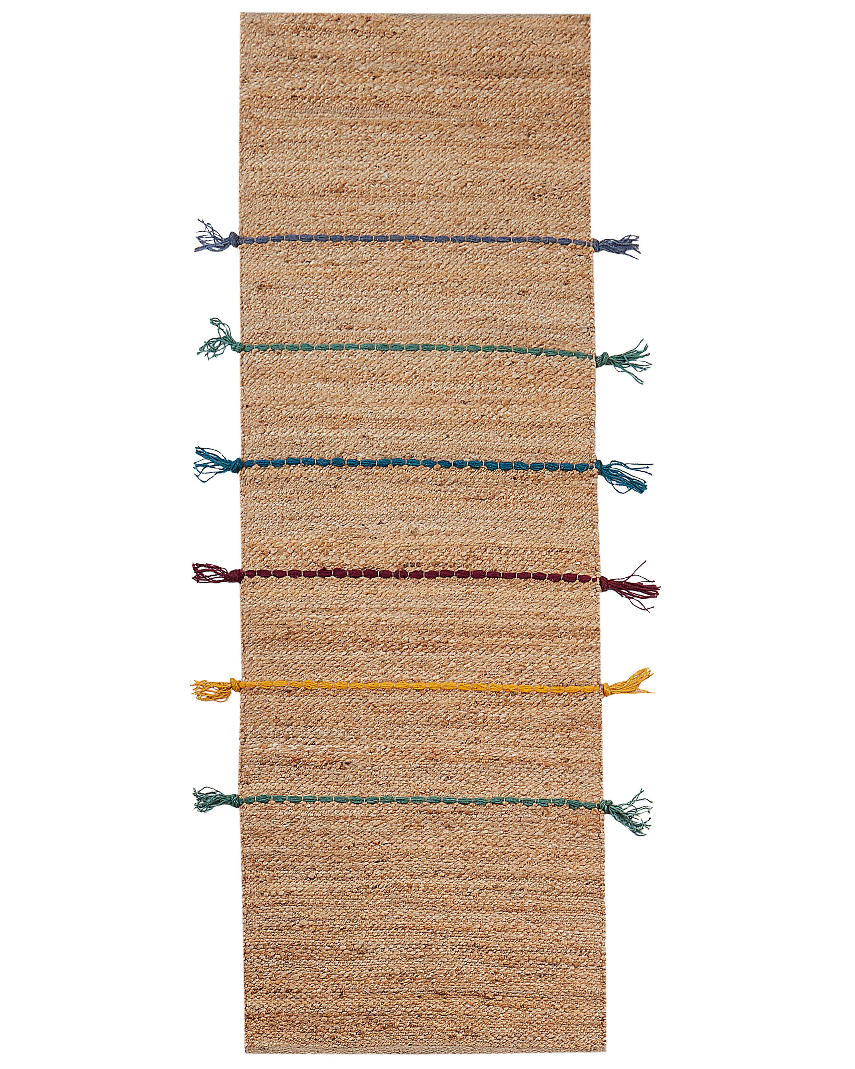 Kids Rug UZUNTA Beige 70 x 200 cm Jute