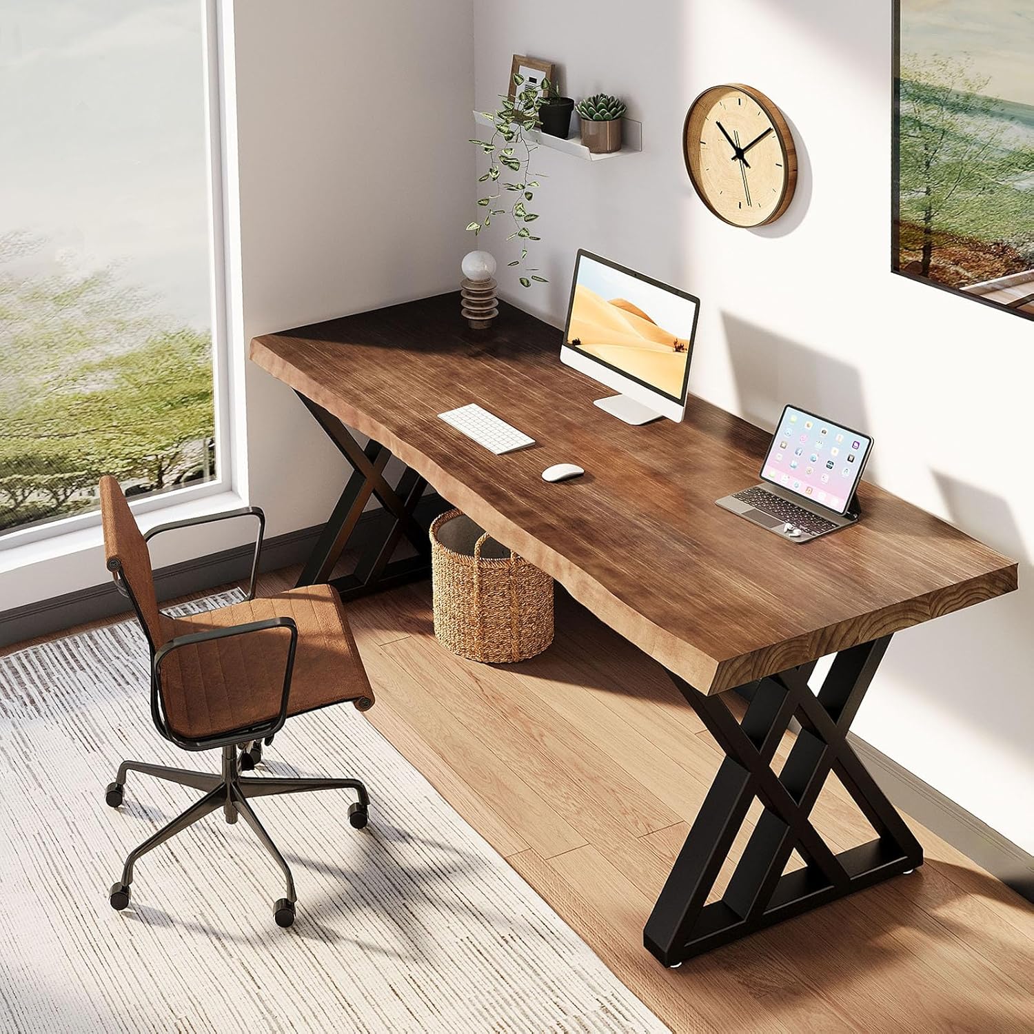 Solid Wood Computer Desk Study Office Desk 55