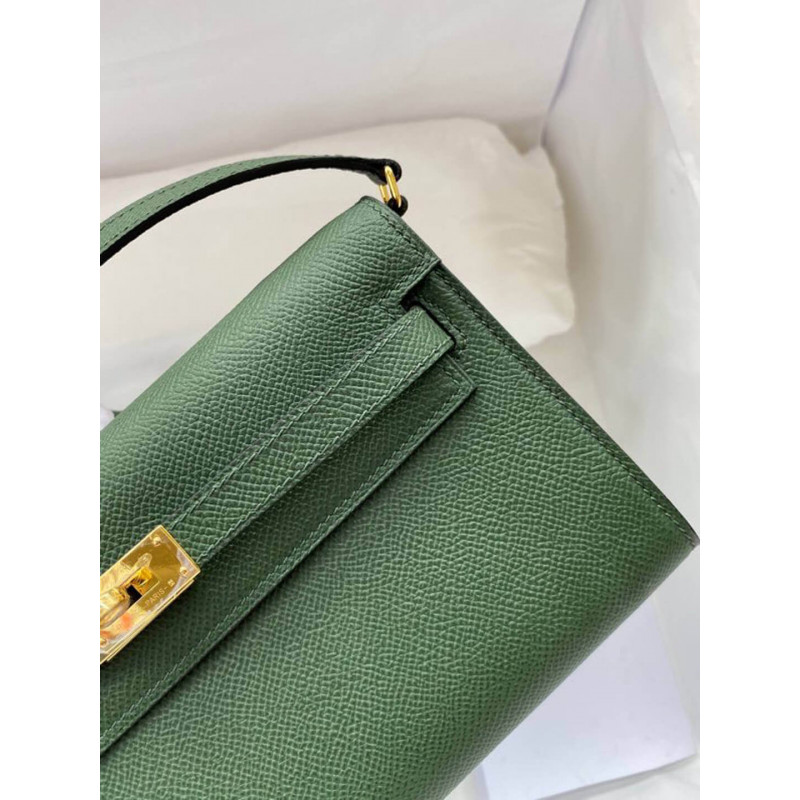 Replica Hermes Kelly Wallet To Go Woc 499041 Army Green1:1High-quality replica