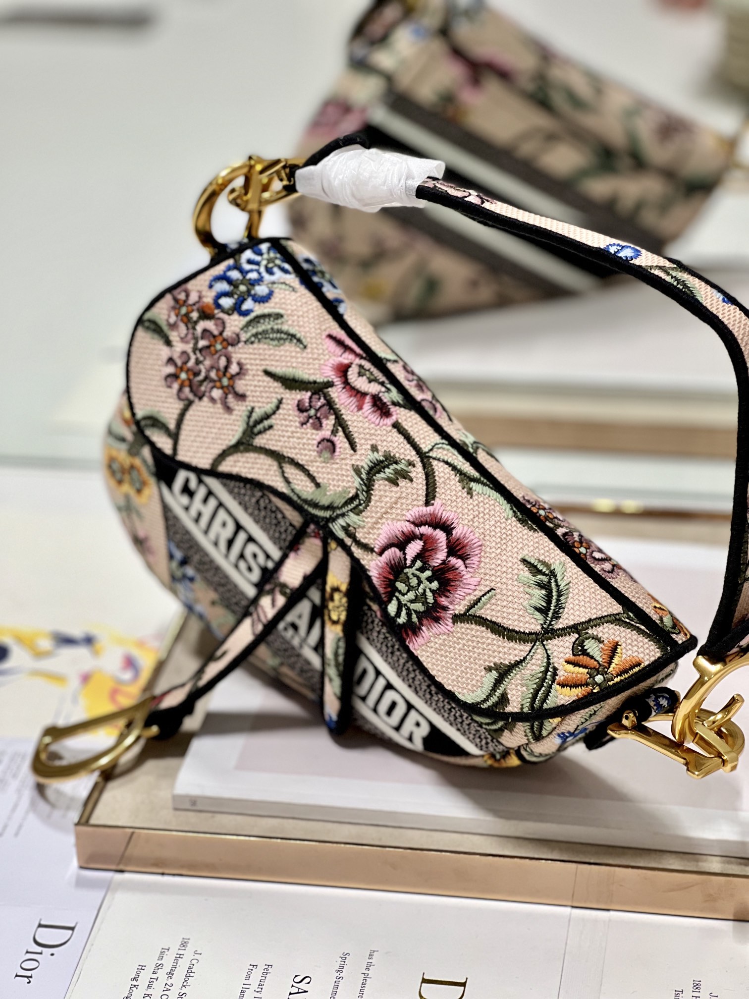 Christian Dior Saddle Bag Beige For Women 10in/25.5 cm1:1High-quality replica