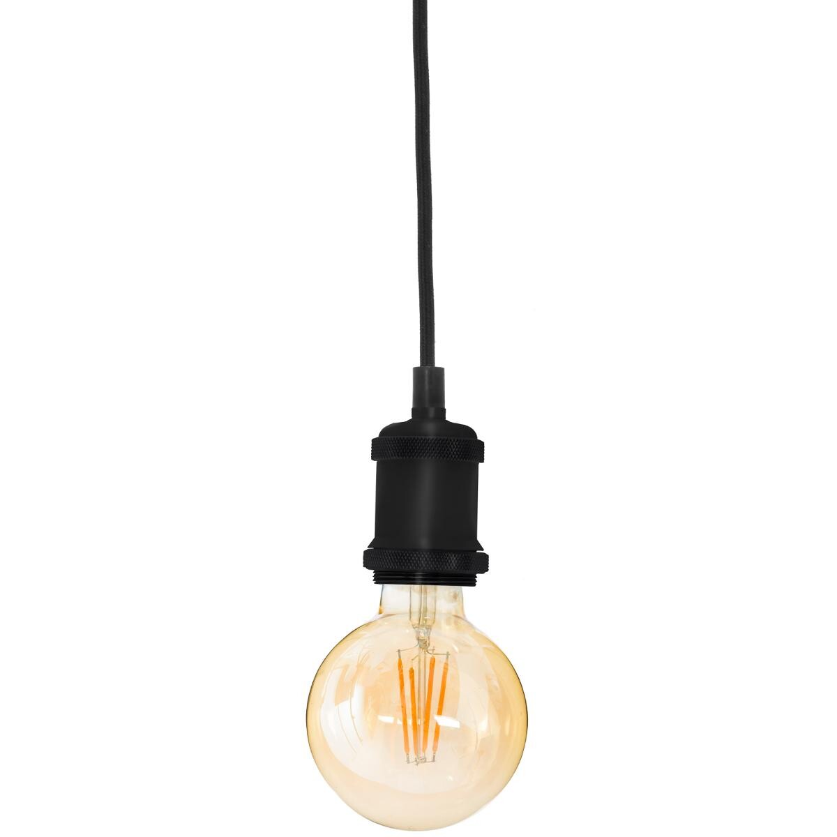 Metal suspension lamp Black, D.5 cm