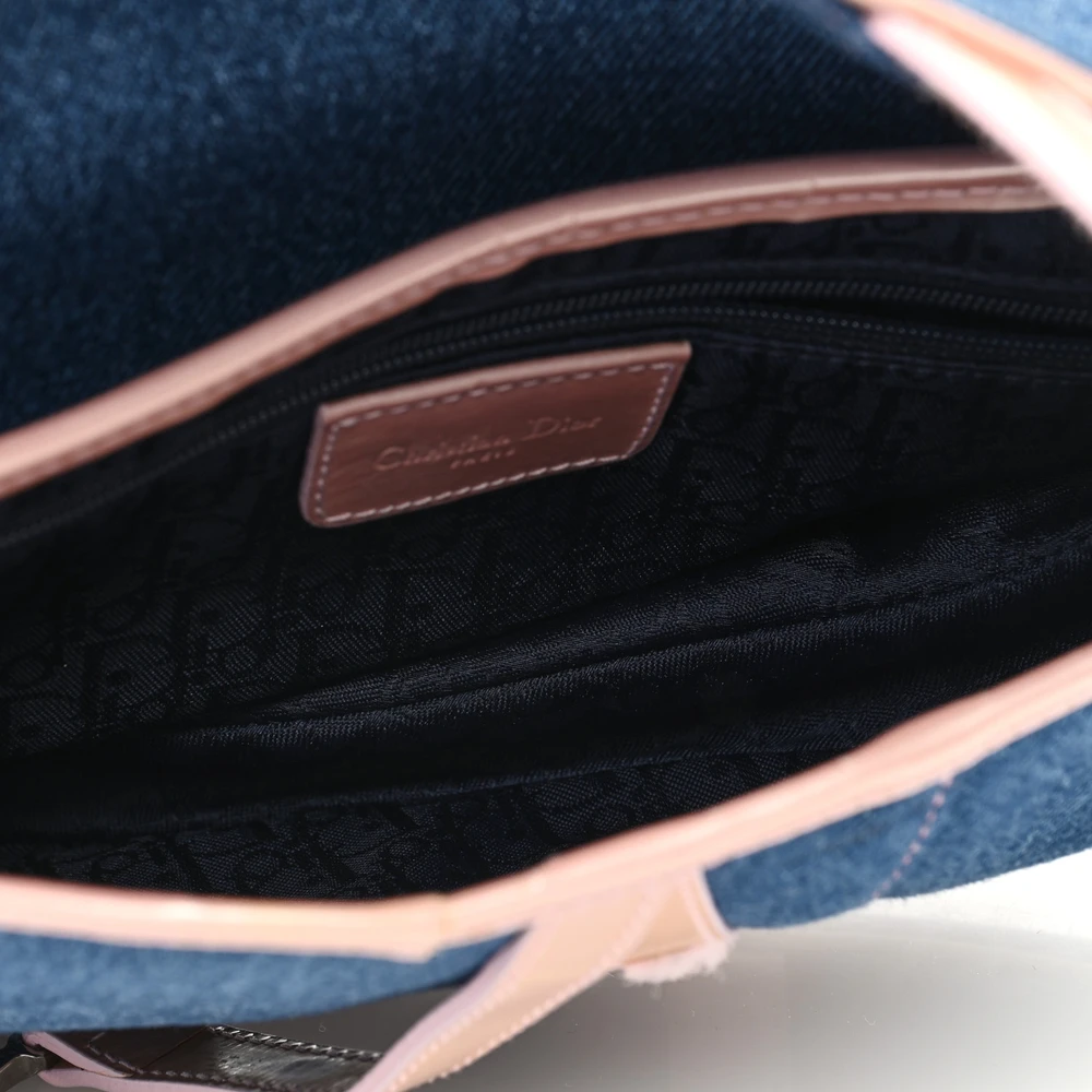 Replica Dior Saddle Bag in Blue/Pink Denim – Perfect Superfake1:1High-quality replica