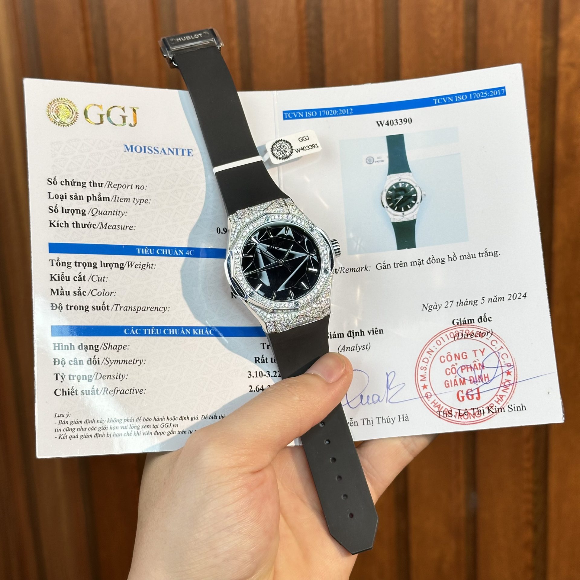 Hublot Replica 1:1 Watch Orlinski Titanium Full Diamond Moissanite Hong Kong 40mm - Elite Watch Atelier