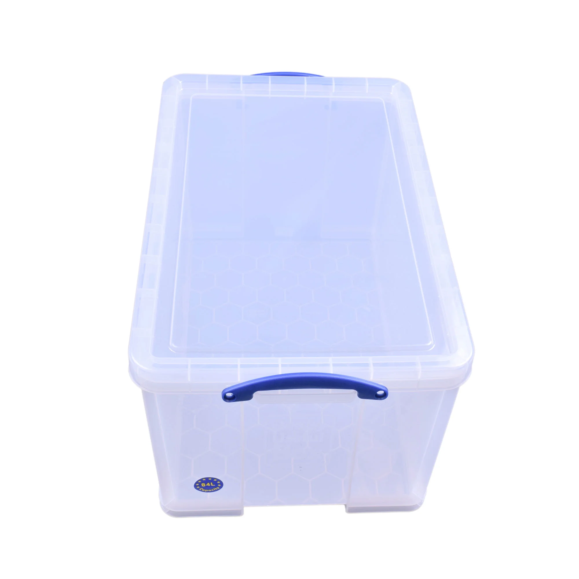 Really Useful Box 84L Storage Bin w/Snap Lid & Clip Lock Handle, 2 Pack, - Image 7