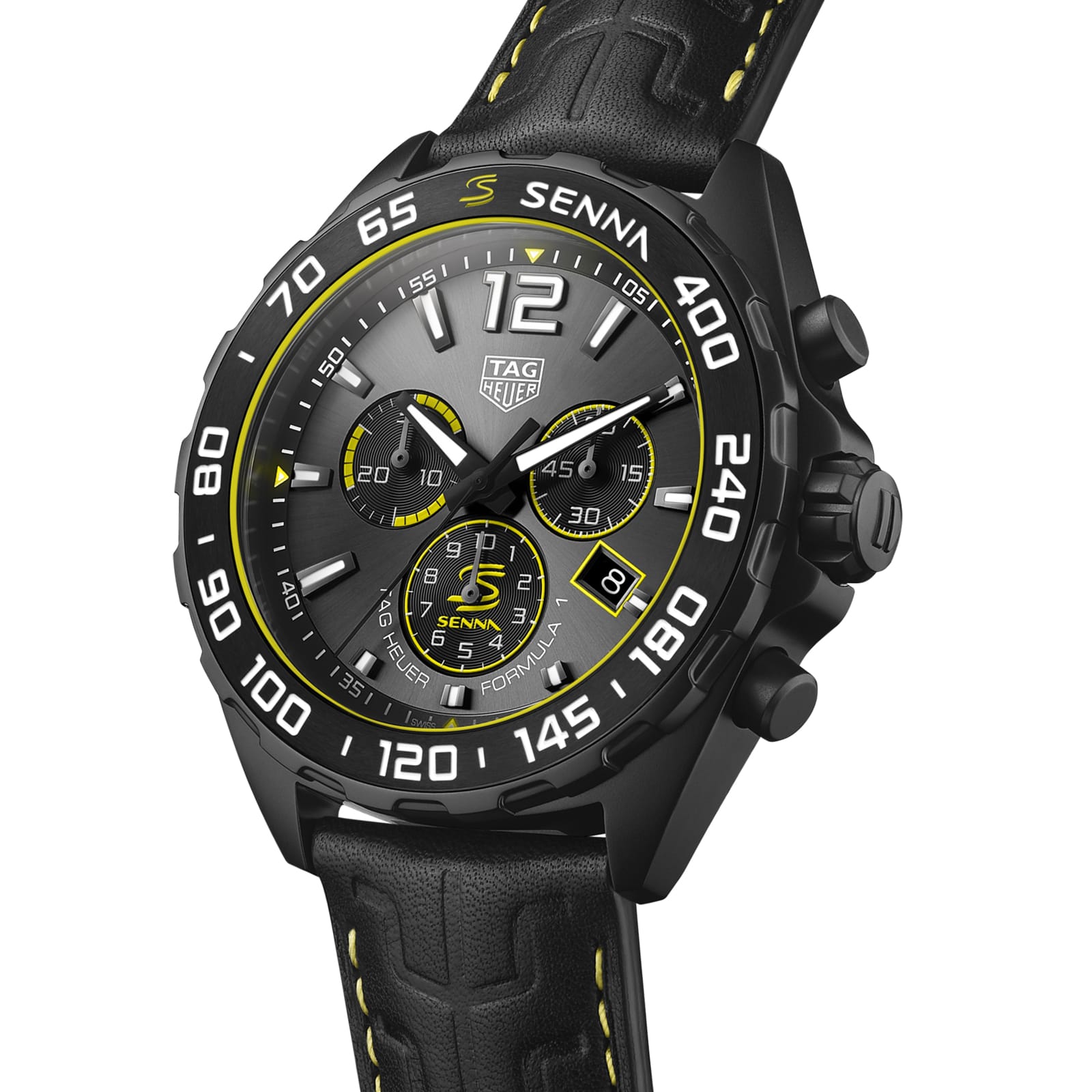 TAG Heuer Replica Watch Formula 1 Senna Quartz 43 mm Steel(1:1 replica) - Elite Watch Atelier