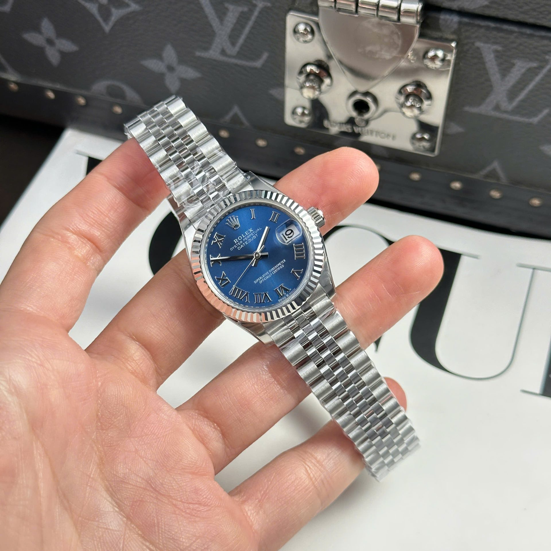 Rolex DateJust Clone Watches Dial Blue Jubilee Strap THB Factory 31mm - Elite Watch Atelier