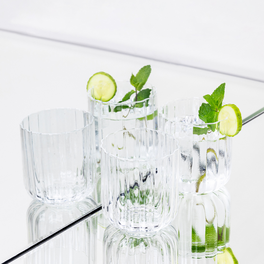 Tumbler Gaia   Set van 4   whiskeyglas   35cl   drinkglas   helder