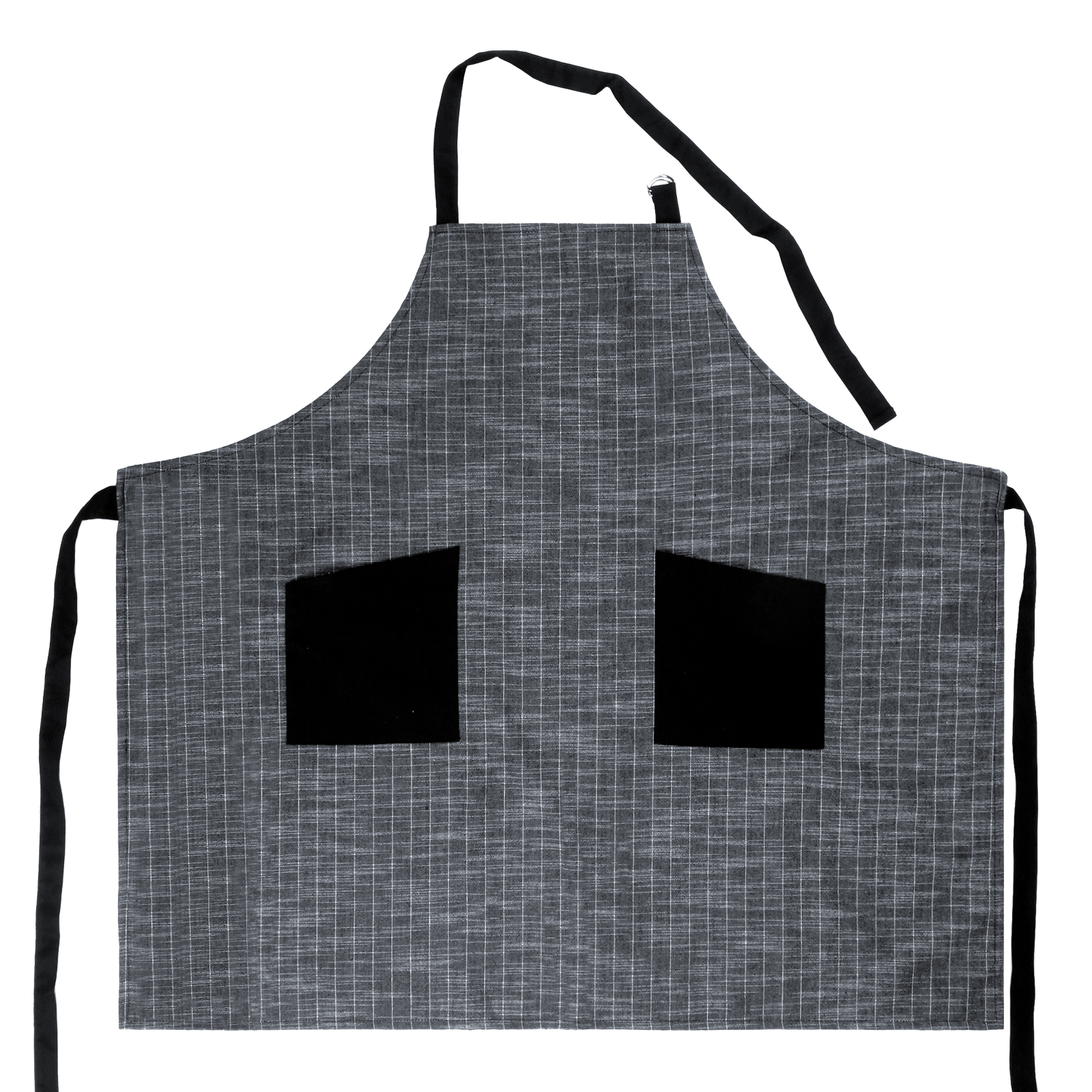 Cotton Linen Reusable Washable Server Kitchen Logo Short Body Half Aprons Custom 3 Pocket Waiter Beige Waist Apron