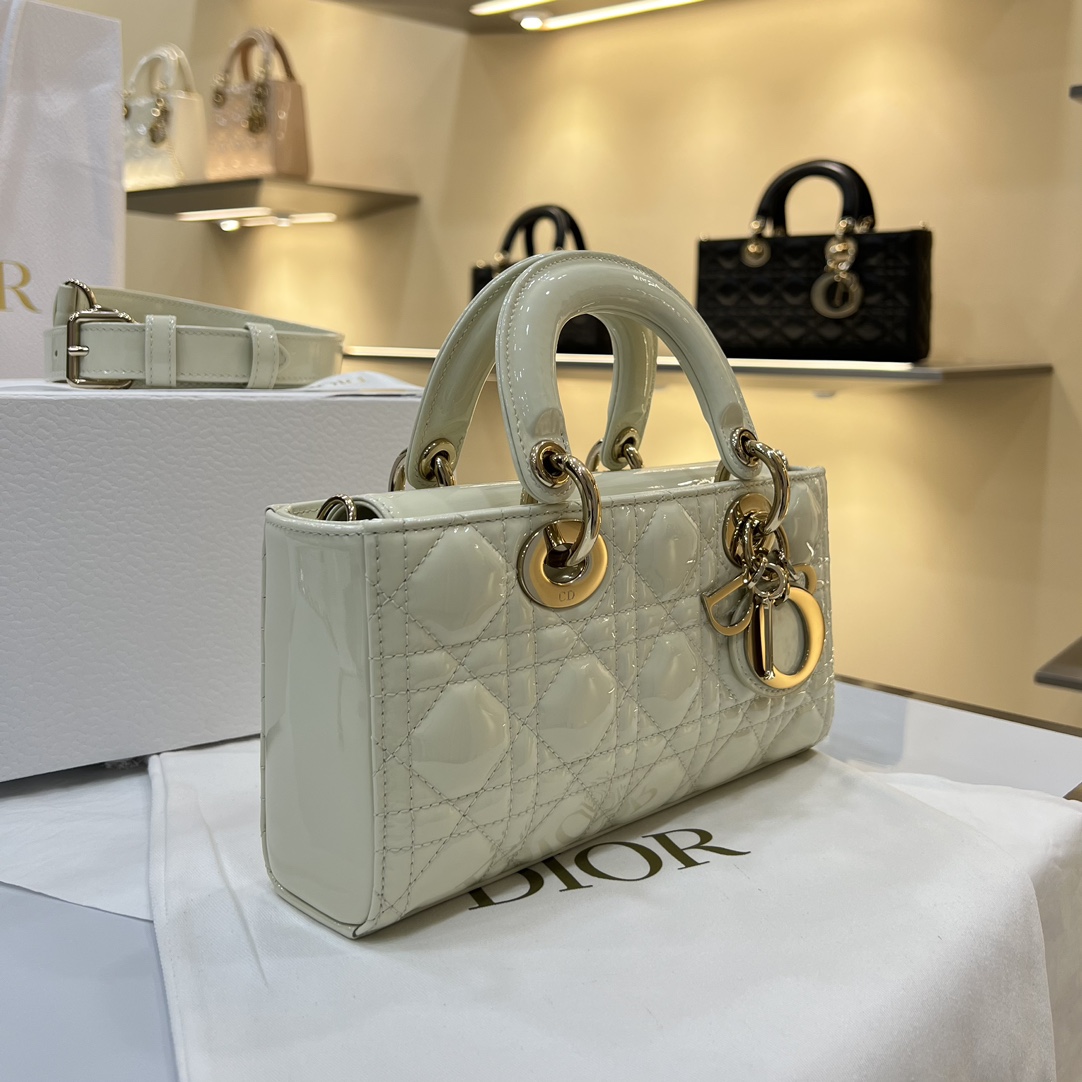Dior Medium Lady D-Joy Bag White For Women 8,7in/22cm1:1High-quality replica