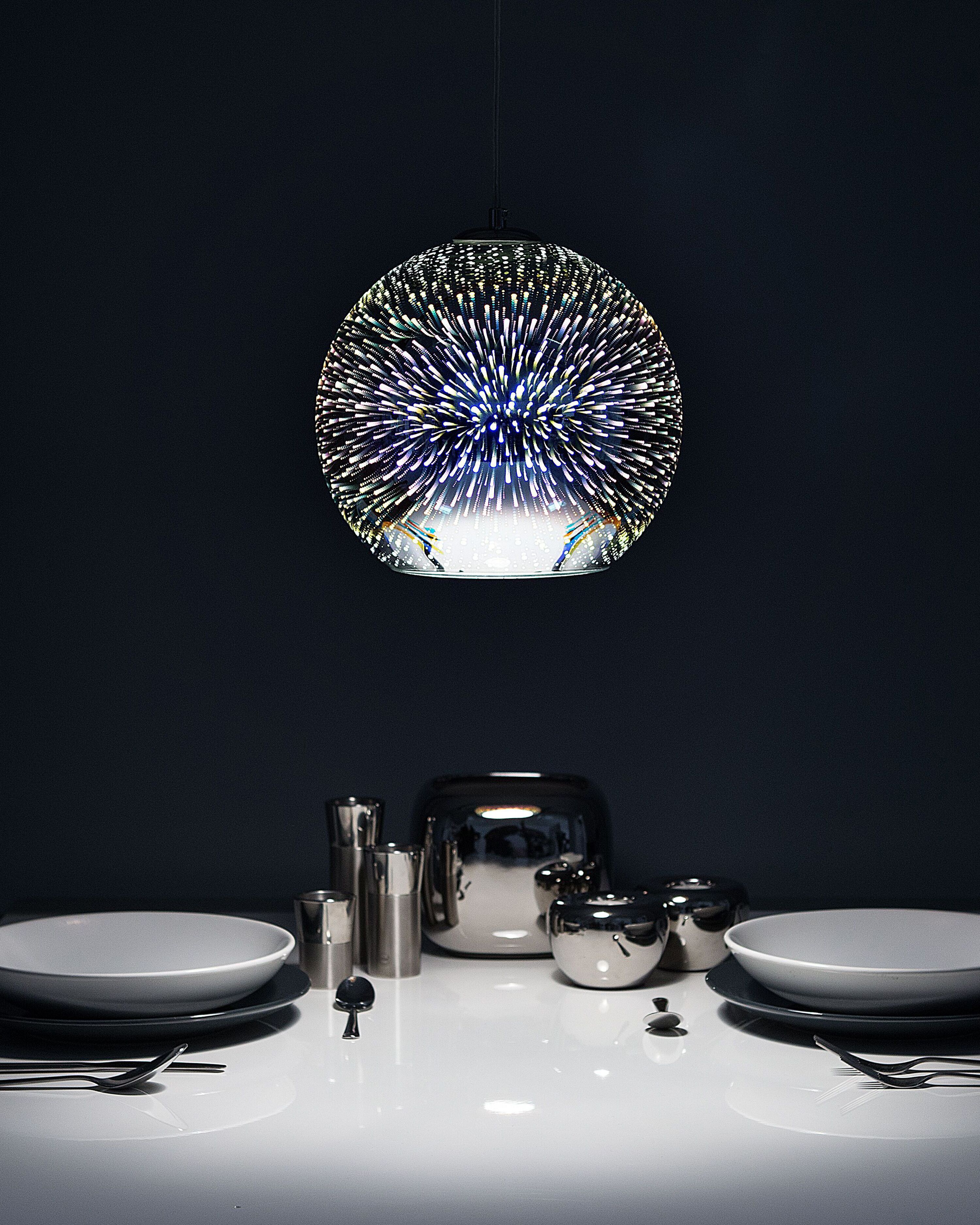 Pendant Lamp SESSERA Glass Silver