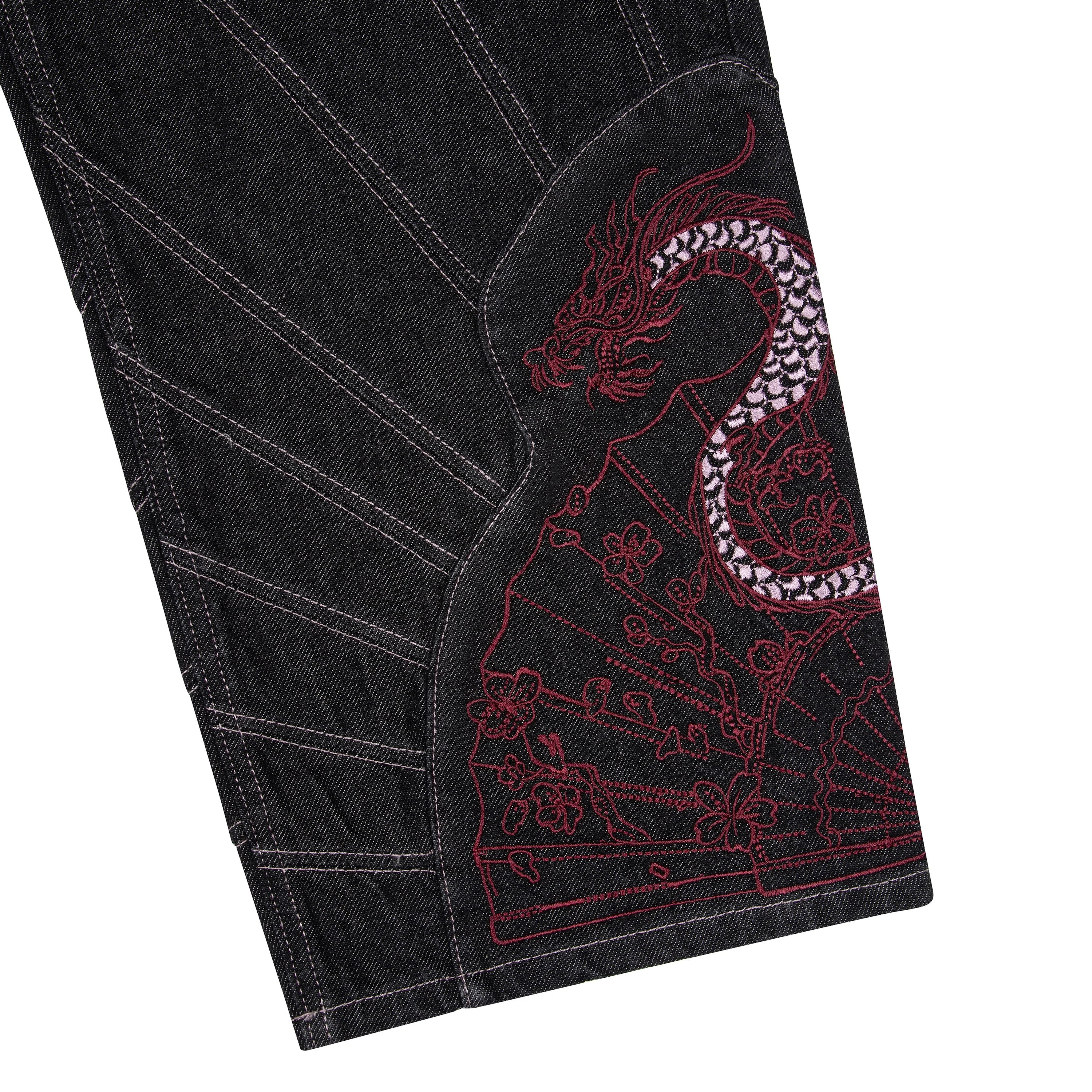 "yakuza" raw Denim black 03