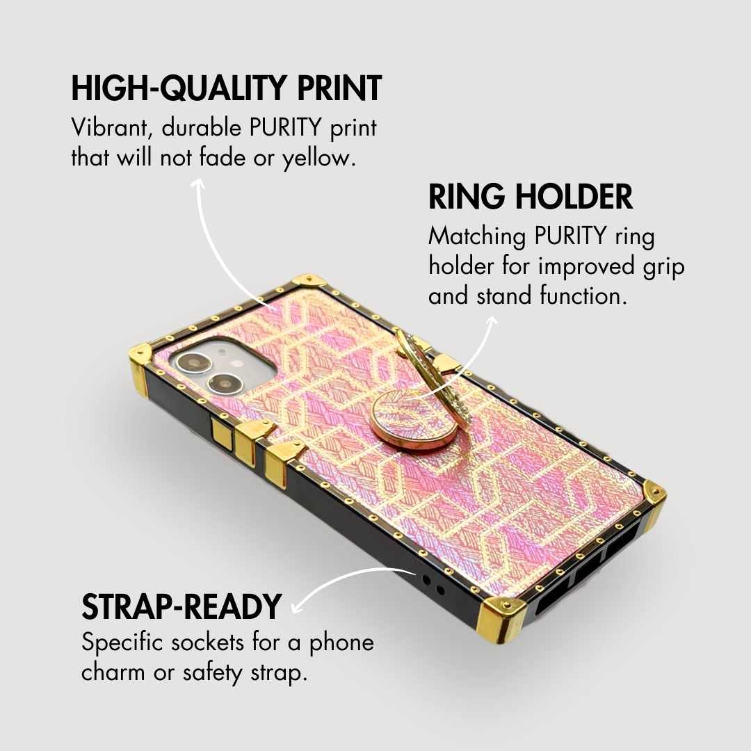 Samsung Case with Ring Peach - Wholesale & Influencer