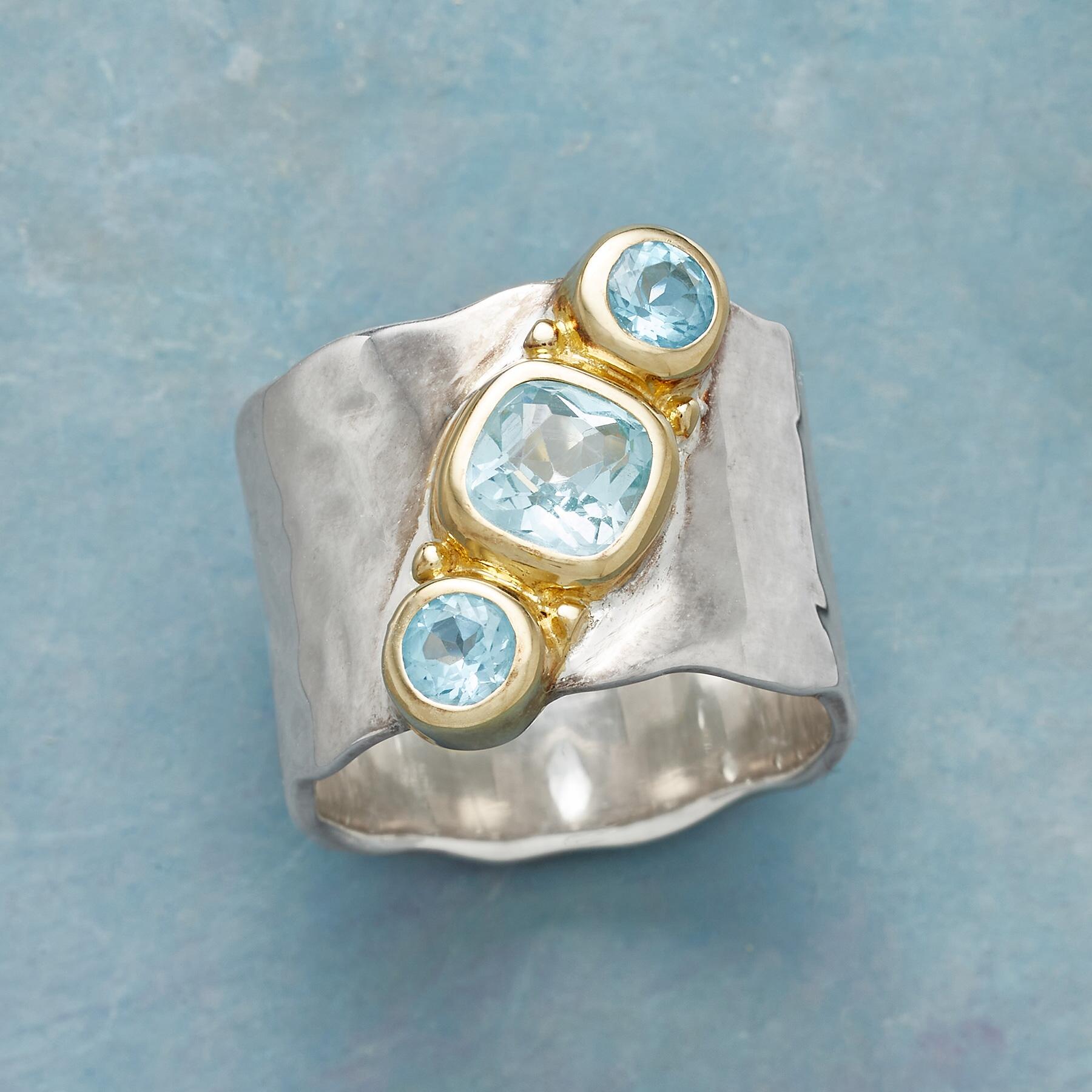 Blue Topaz Pageant Ring - Sundance Clothing