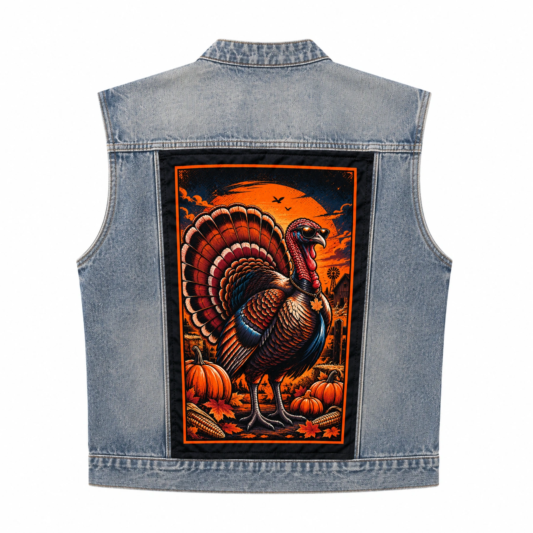 Unisex |Thanksgiving Special Denim Jacket — Replaceable background
