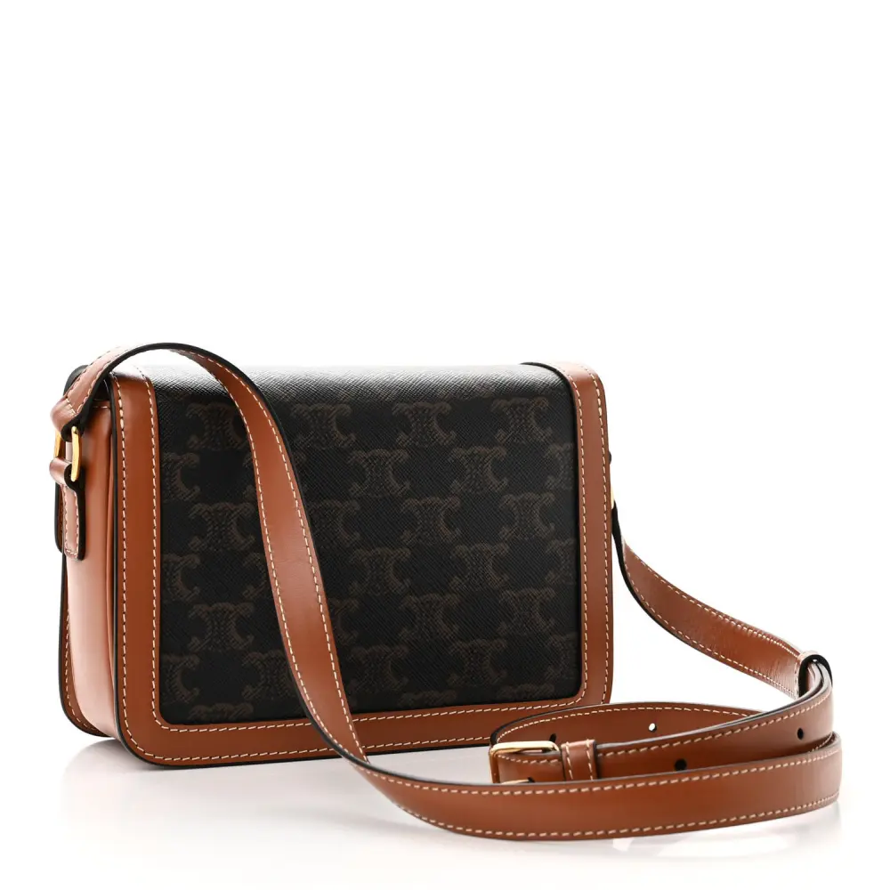Celine Tan Calfskin Mirror Quality Replica with Gold Hardware1:1High-quality replica