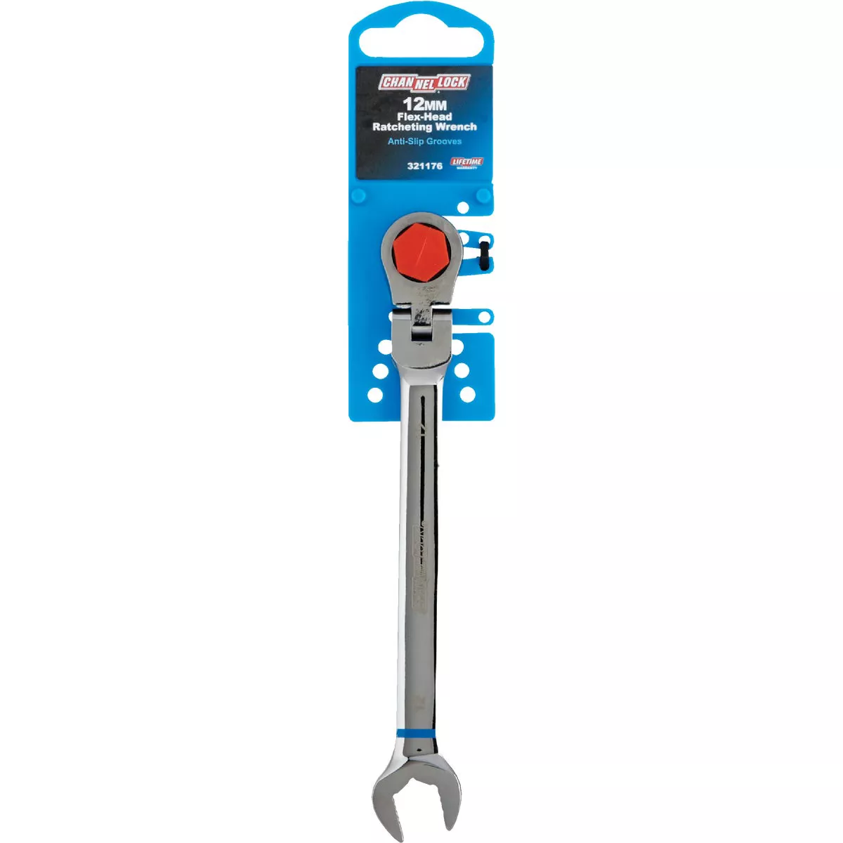 Channellock Metric 12 mm 12-Point Ratcheting Flex-Head Wrench