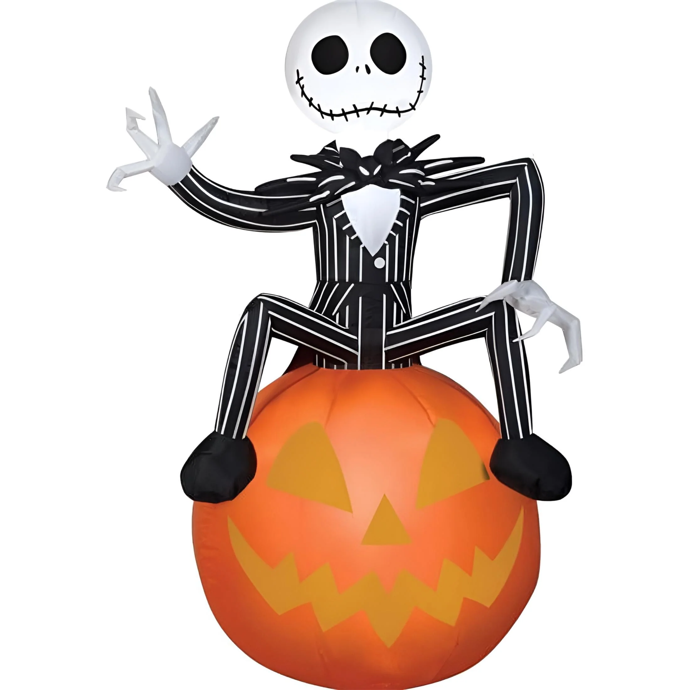Gemmy Airblown Inflatable Nightmare Before Christmas Jack on Pumpkin Disney, 3.5 ft Tall, Multicolored Gemmy Airblown Inflatable Nightmare Before Christmas Jack on Pumpkin Disney, 3.5 ft Tall, Multicolored