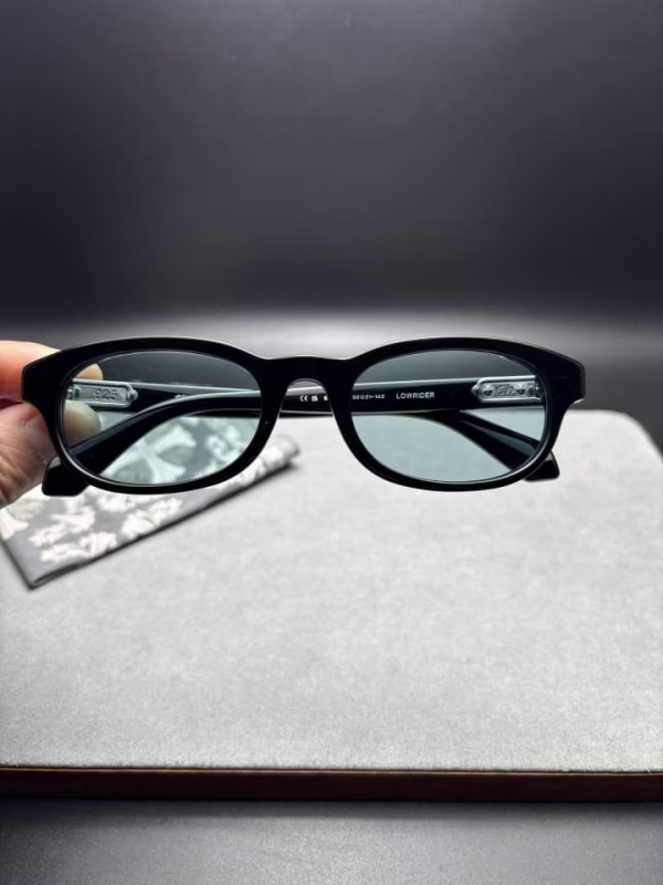 Chrome Hearts Lowrider Black Rectangle Glasses